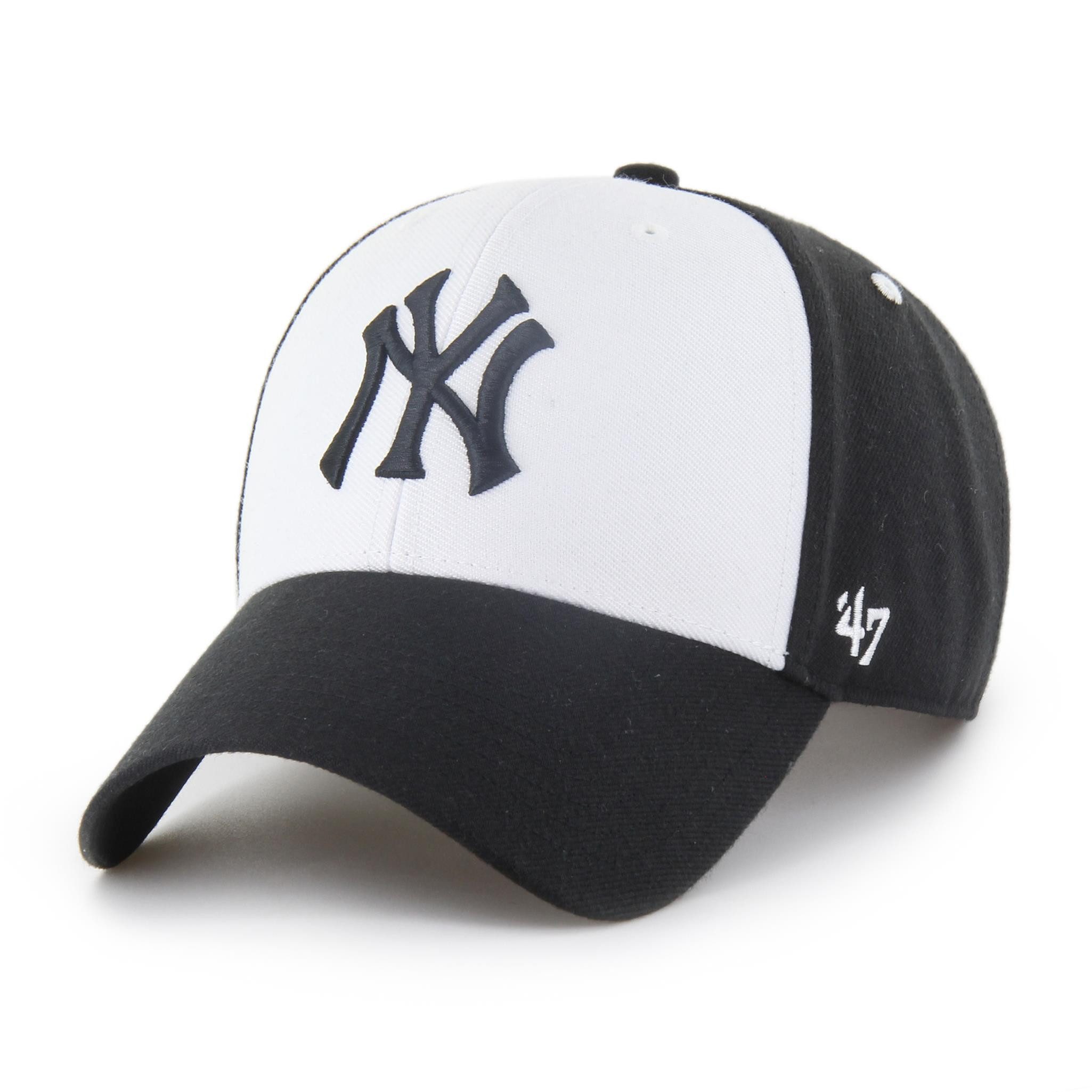 Baseball Cap '47 Brand Cap MLB New York Yankees Replica Sure Shot Snap MVP BLACK