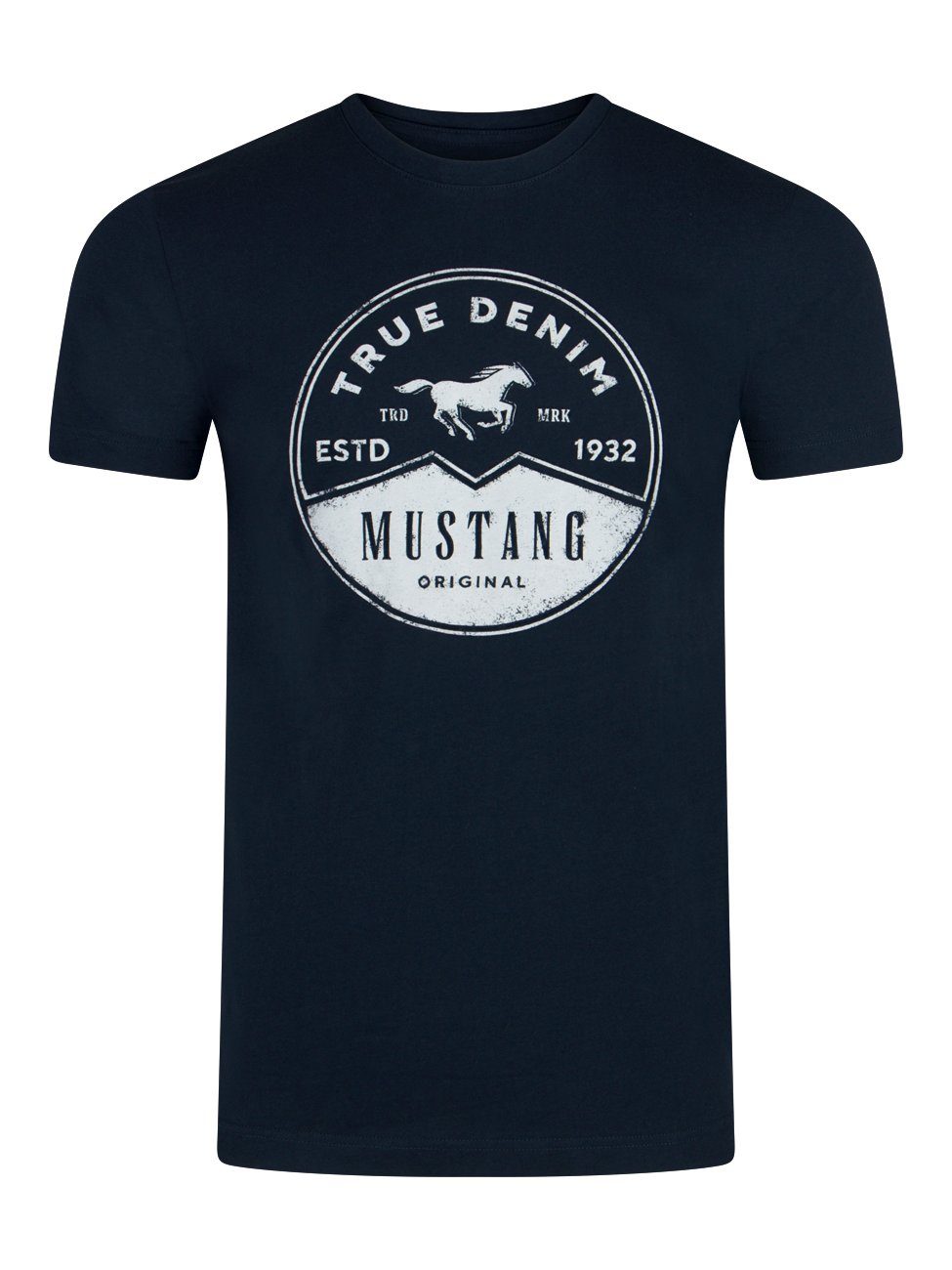 MUSTANG Tshirt Herren Baumwolle Regular Fit 4er Pack günstig online kaufen