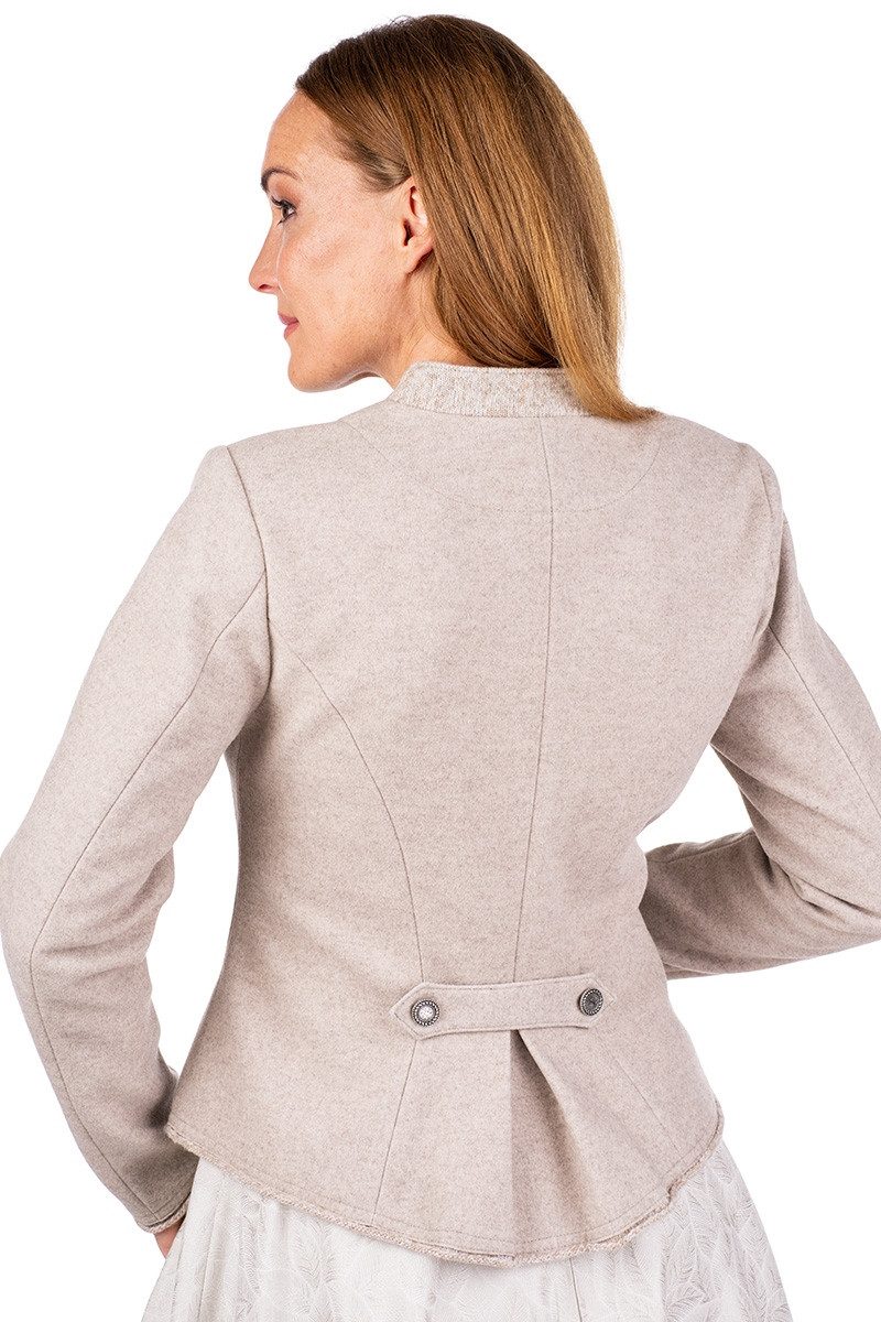 Spieth & Wensky Trachtenjanker Walkjacke Damen - FORNACH - beige günstig online kaufen