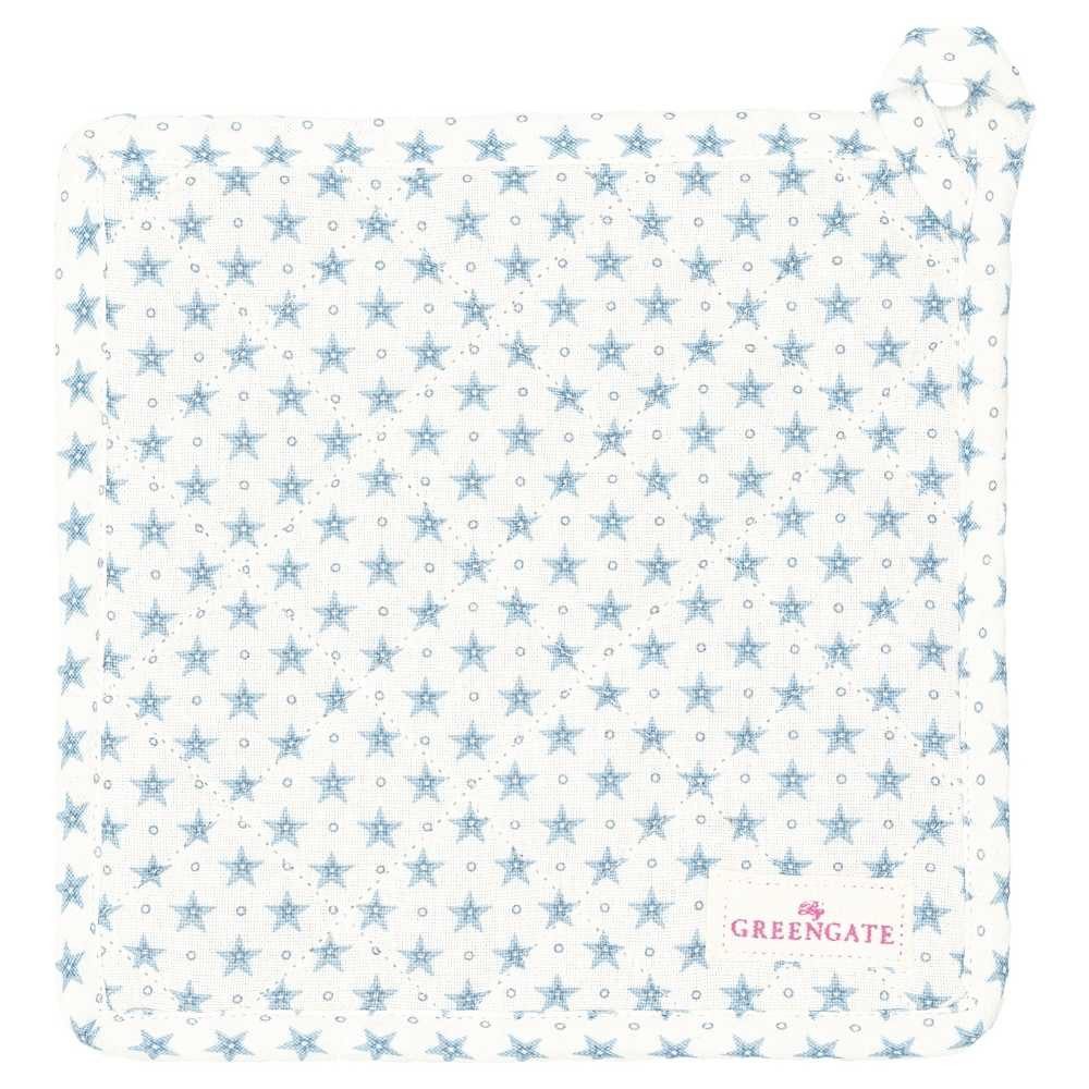 Greengate Topflappen Greengate Topflappen LUMI STAR DUSTY BLUE Blau Sterne günstig online kaufen