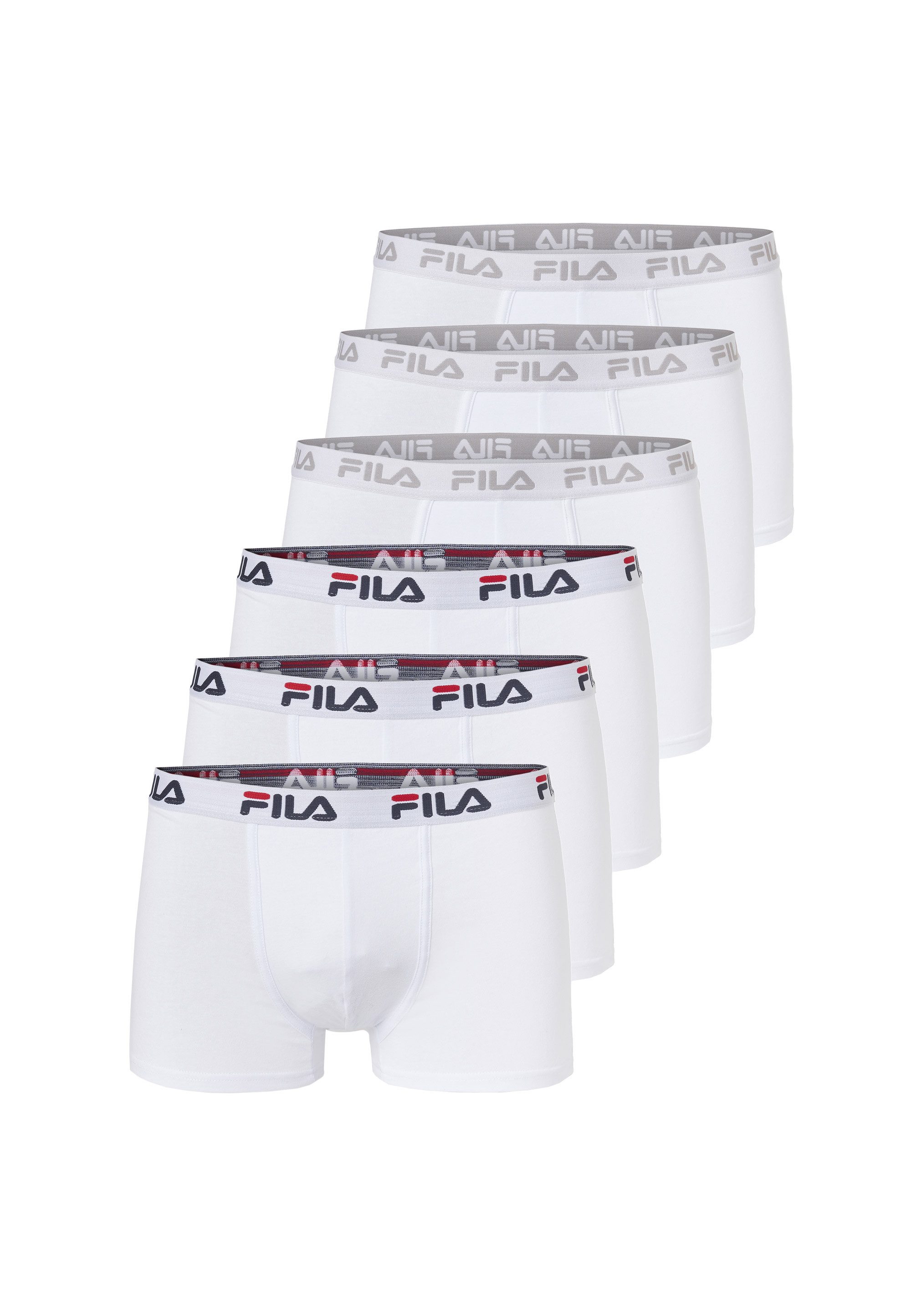 Fila Boxershorts (6-St) 6er-Pack mit elastischem Dehnbund