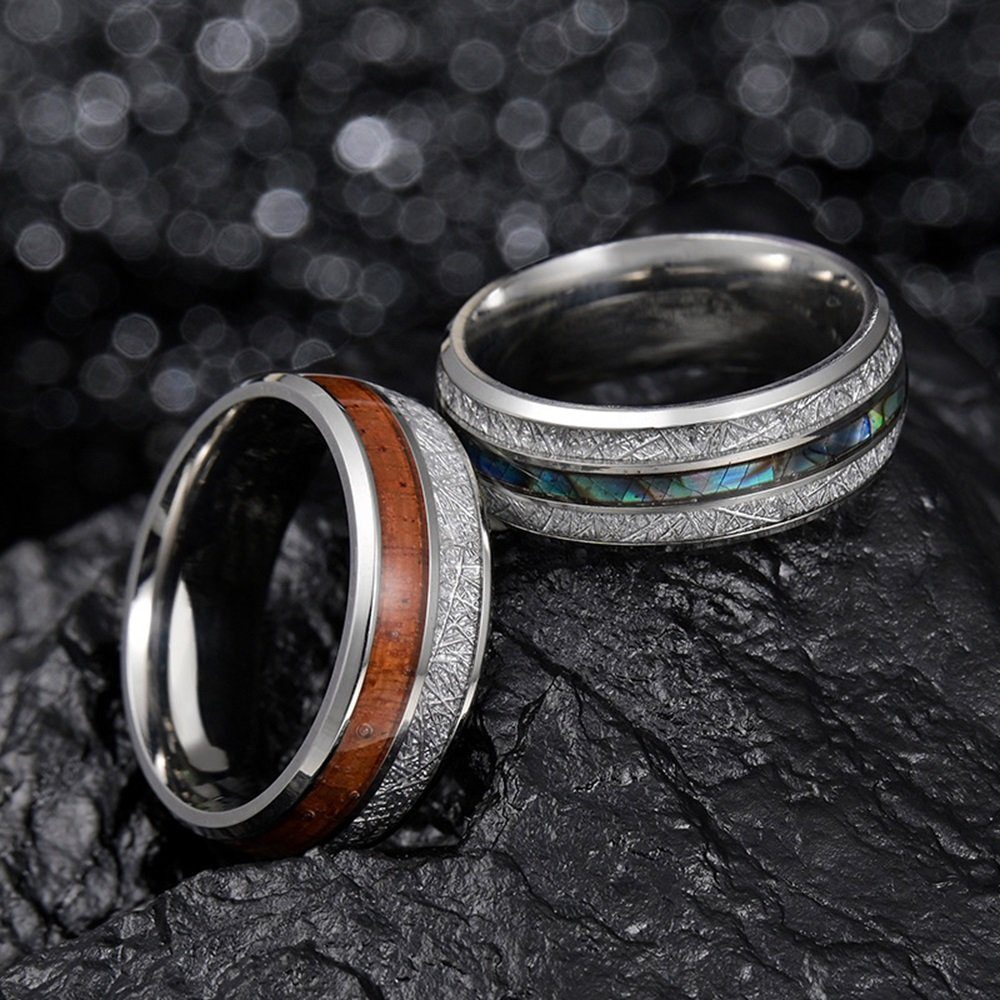 Eyecatcher Fingerring Moderne Ringe Holzmusterung oder günstig online kaufen