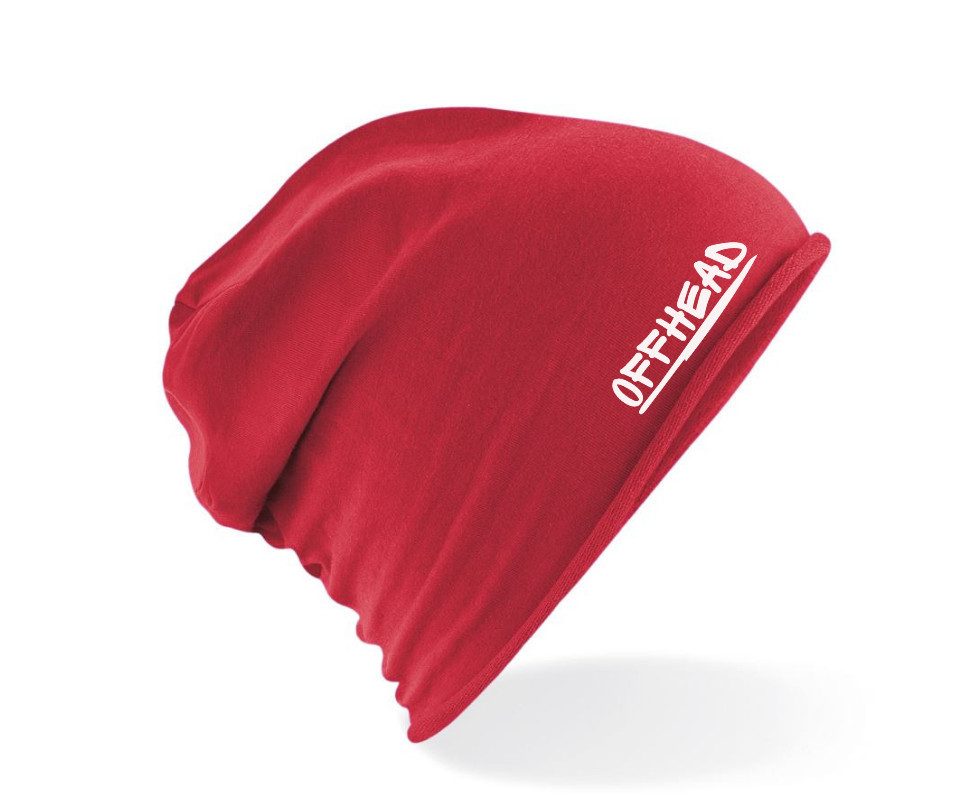 Offhead Jerseymütze Beanie Unisex Jersey Leichte Mütze Slouch Sport Logo günstig online kaufen