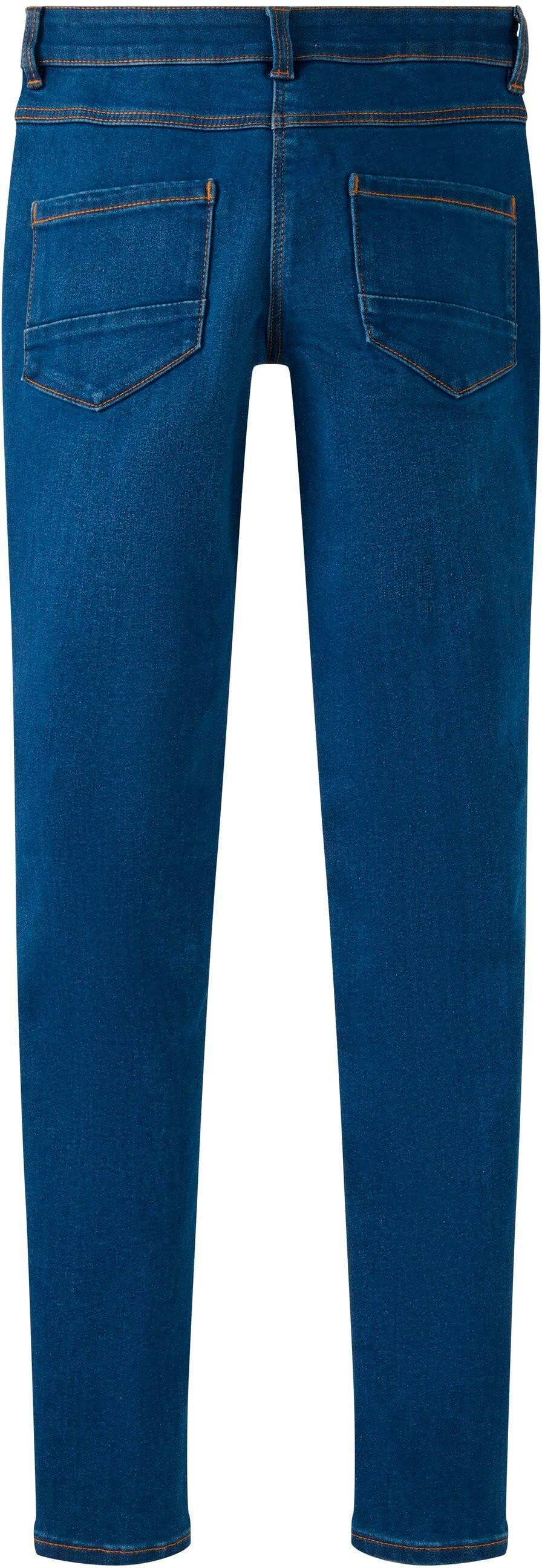 Knopf- Reißverschluss Skinny-fit-Jeans und Lissie TOM TAILOR mit