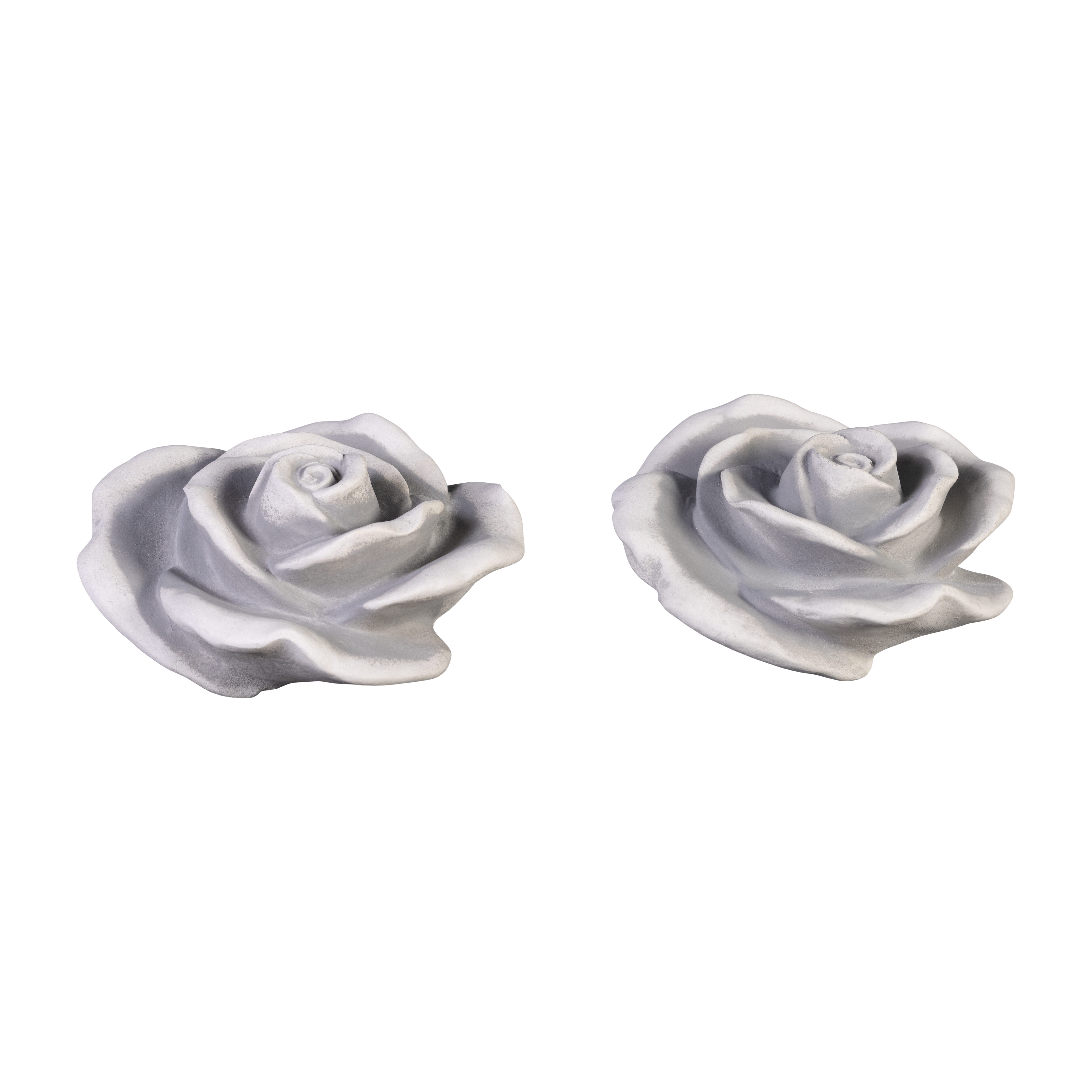 gartendekoparadies.de Gartenfigur Deko Rosen 2er-Set, Steinrosen, Steinfiguren, H. 9 cm, 4 kg, (2er-Set), Frostsicher