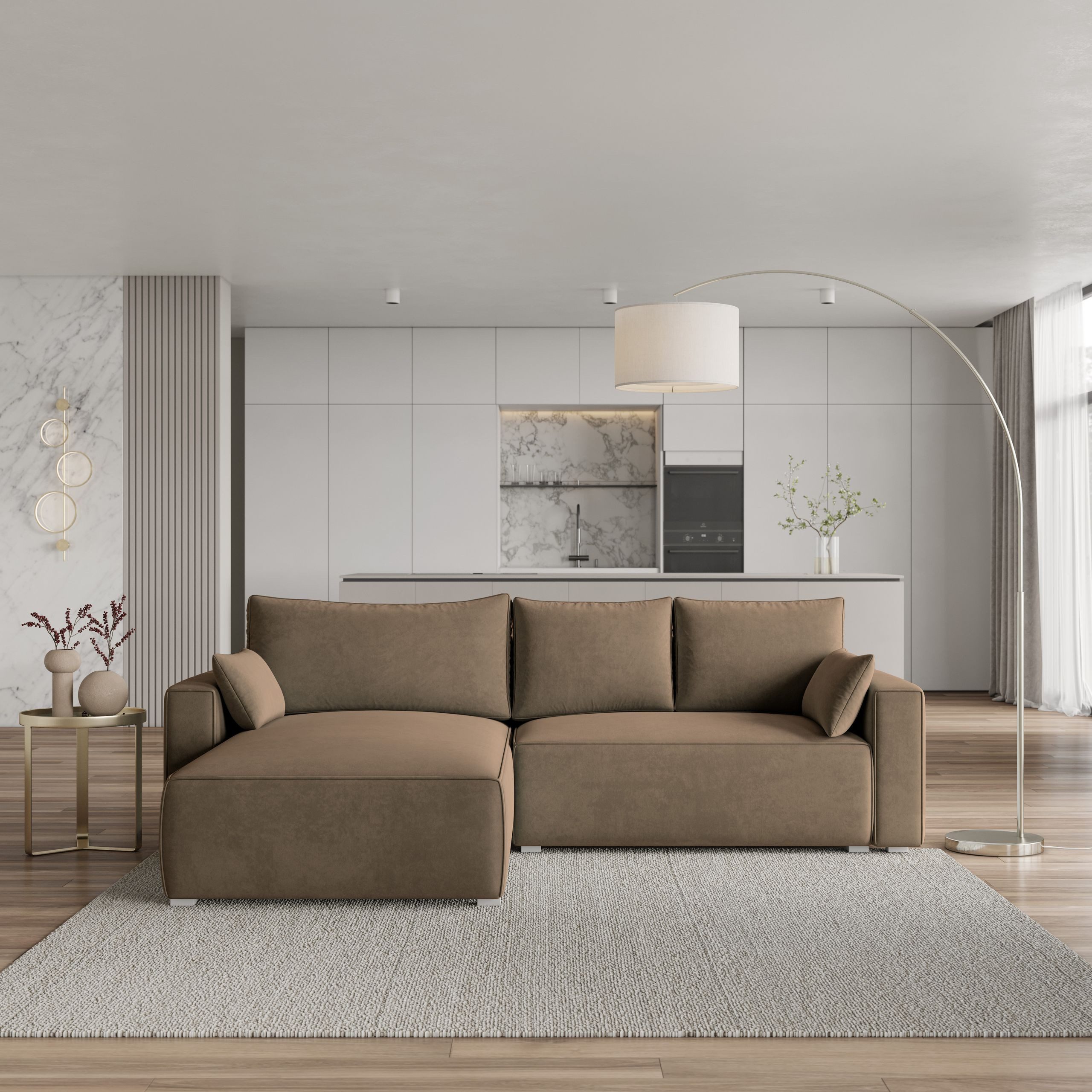 Masseno Ecksofa FORIL mit Schlaffunktion L-Form, günstig online kaufen