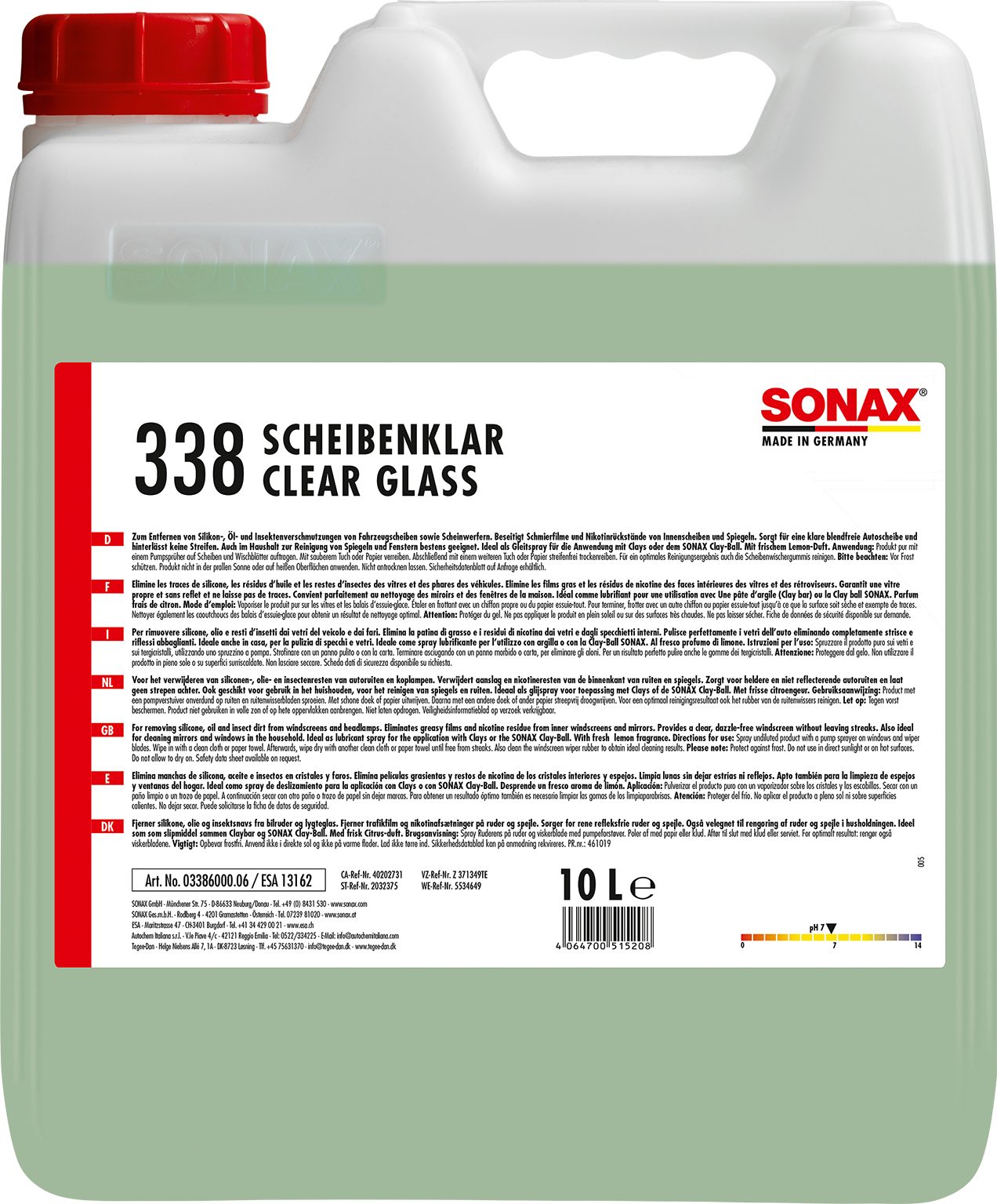 Sonax SONAX ScheibenKlar 10 L Auto-Reinigungsmittel