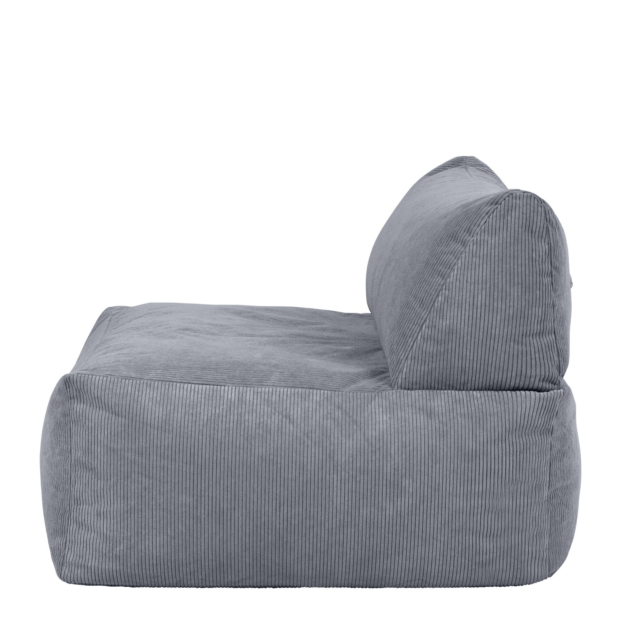 icon Sitzsack Sitzsack-Sessel Modulares grau „Tetra“