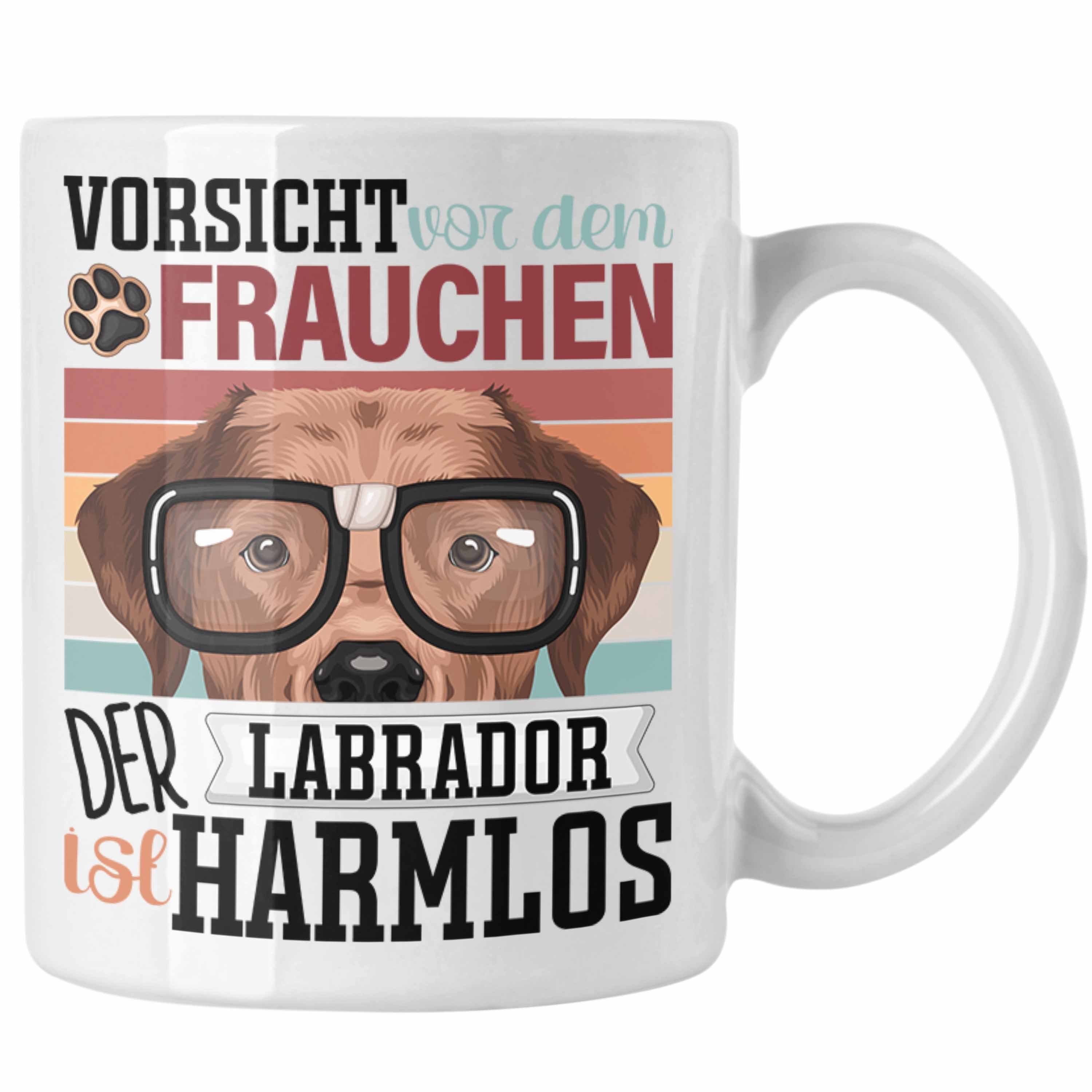 Trendation Tasse Labrador Besitzerin Frauchen Tasse Geschenk Lustiger Spruch Geschenkid Weiss