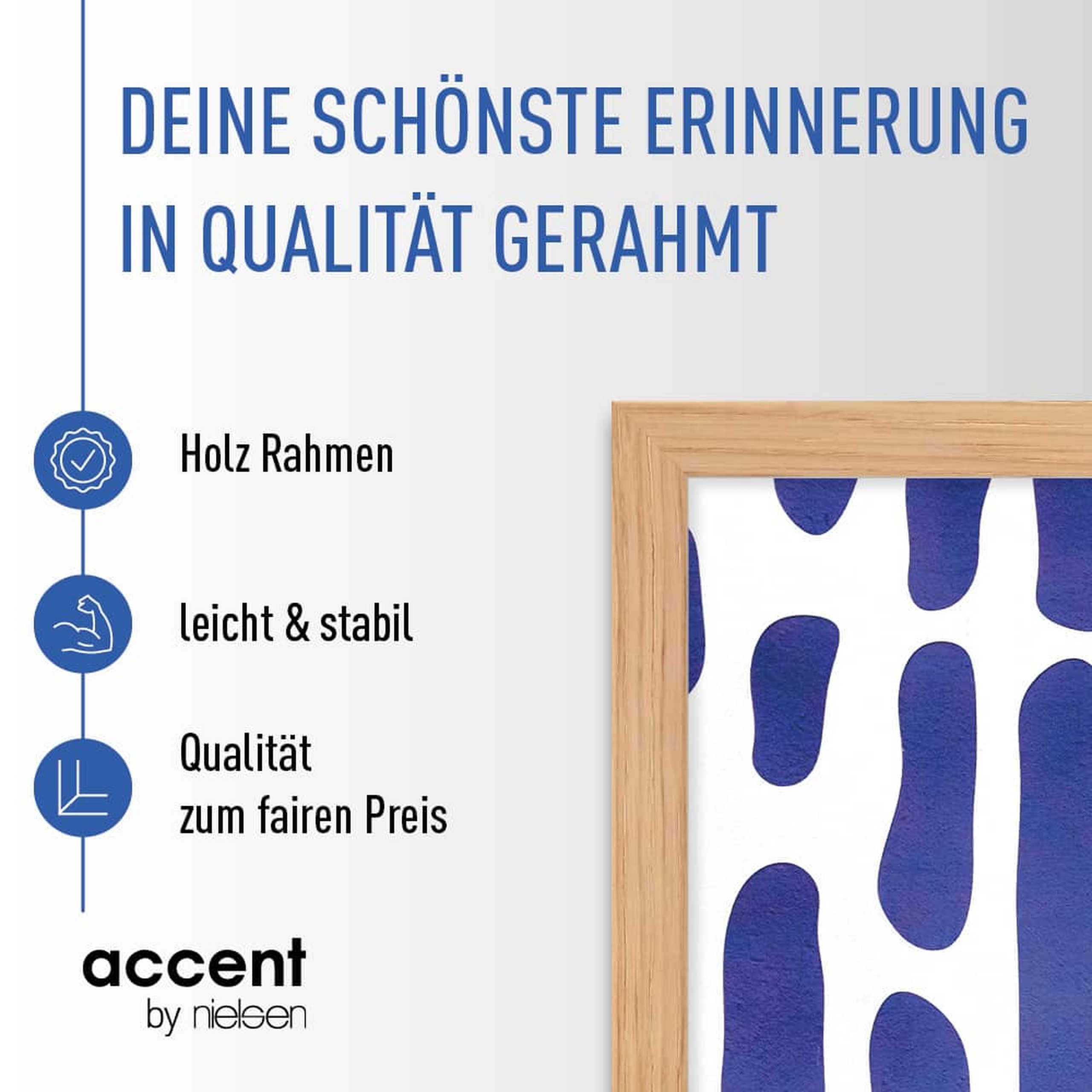 accent by nielsen Bilderrahmen Holz Bilderrahmen Scandic, (1 St)