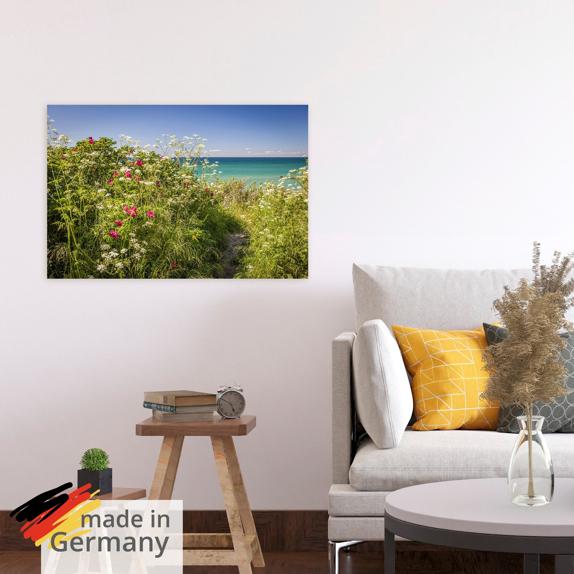 Artland Wandbild Frühling an der Küste in Ahrenshoop, (1 St), als Alubild, Leinwandbild, Poster, Wandaufkleber in verschied. Größen