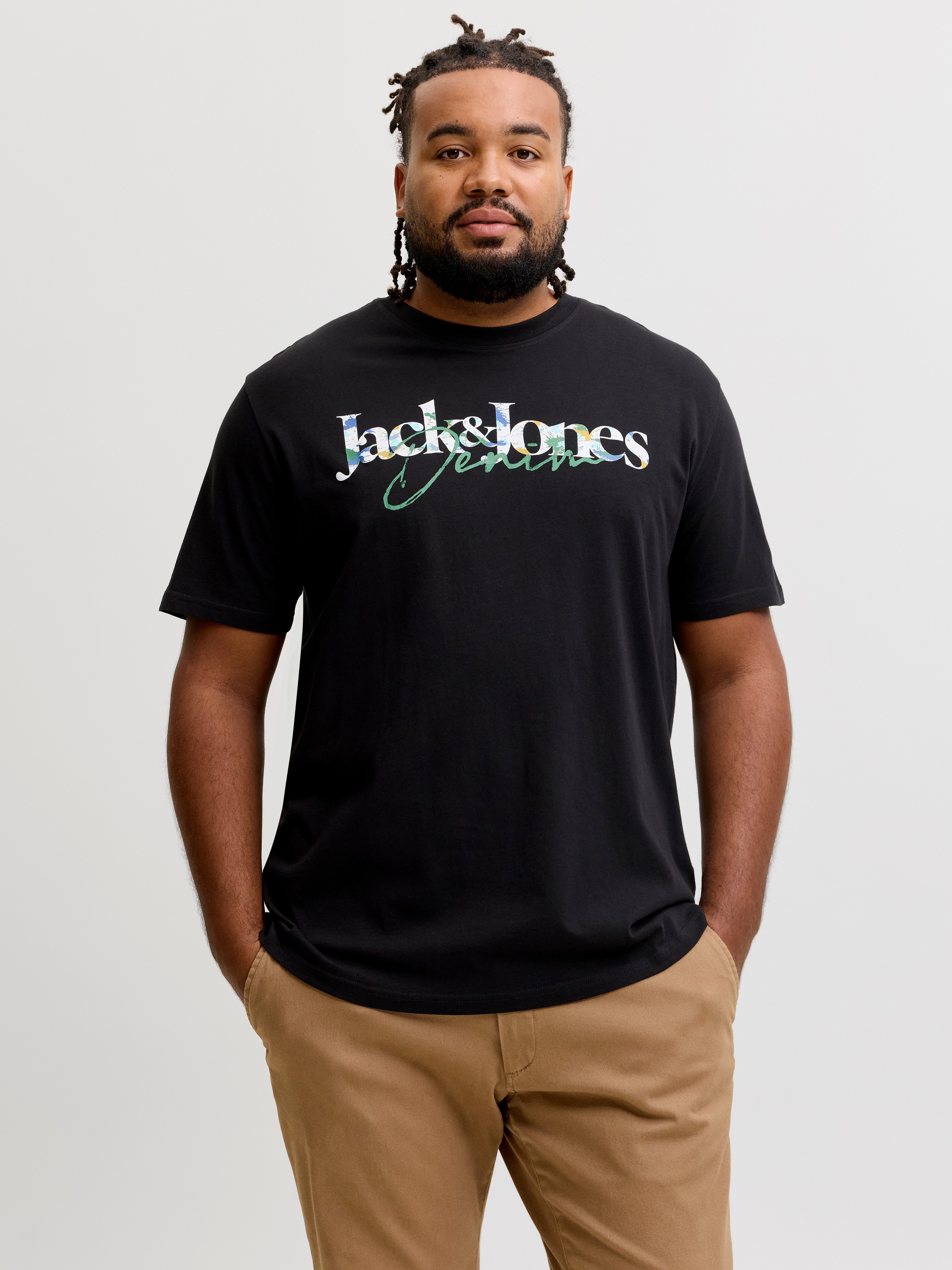 Jack & Jones PlusSize Rundhalsshirt JJTOM TEE SS CREW NECK SN PLS Baumwolle, regular fit