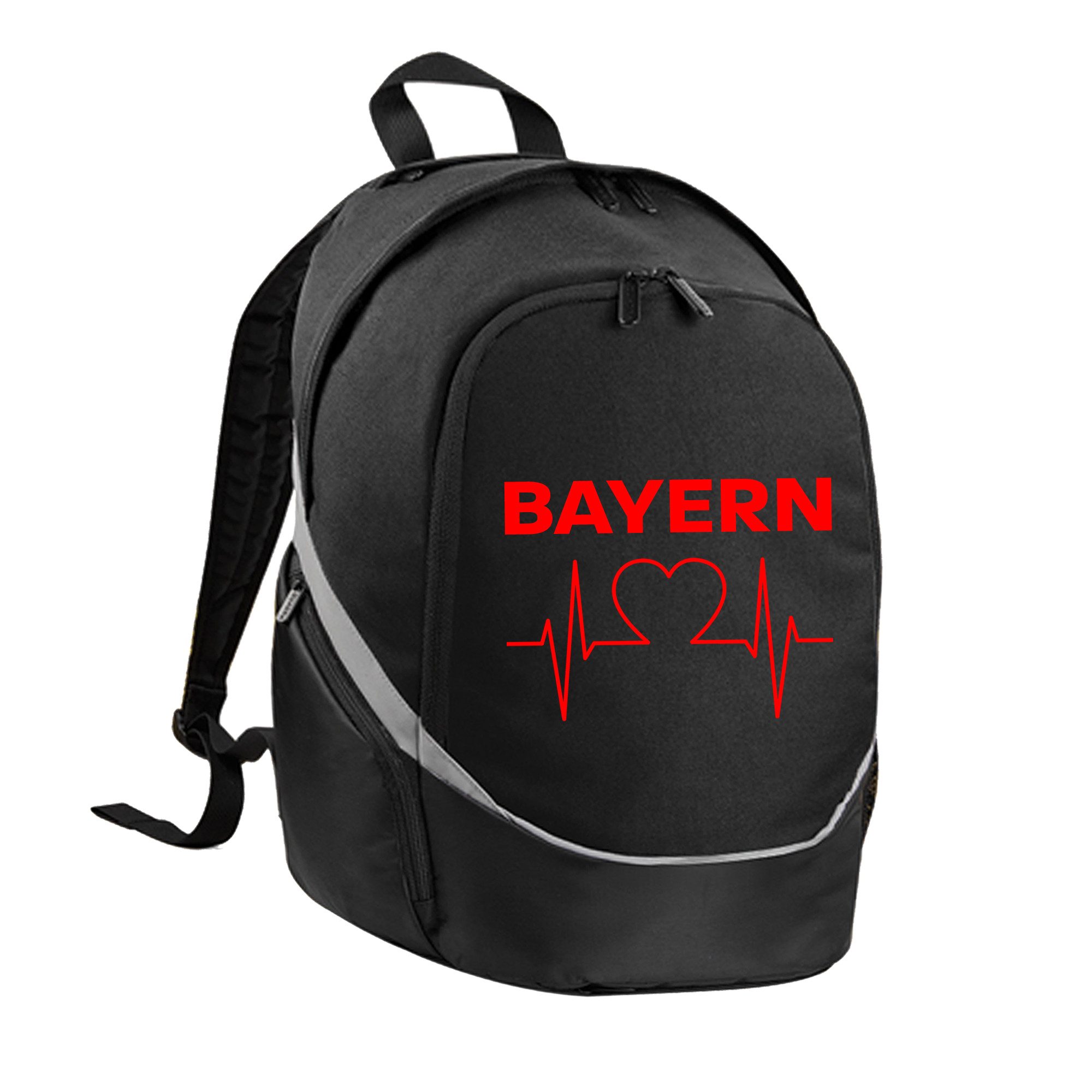 multifanshop Rucksack Bayern - Herzschlag - Tasche