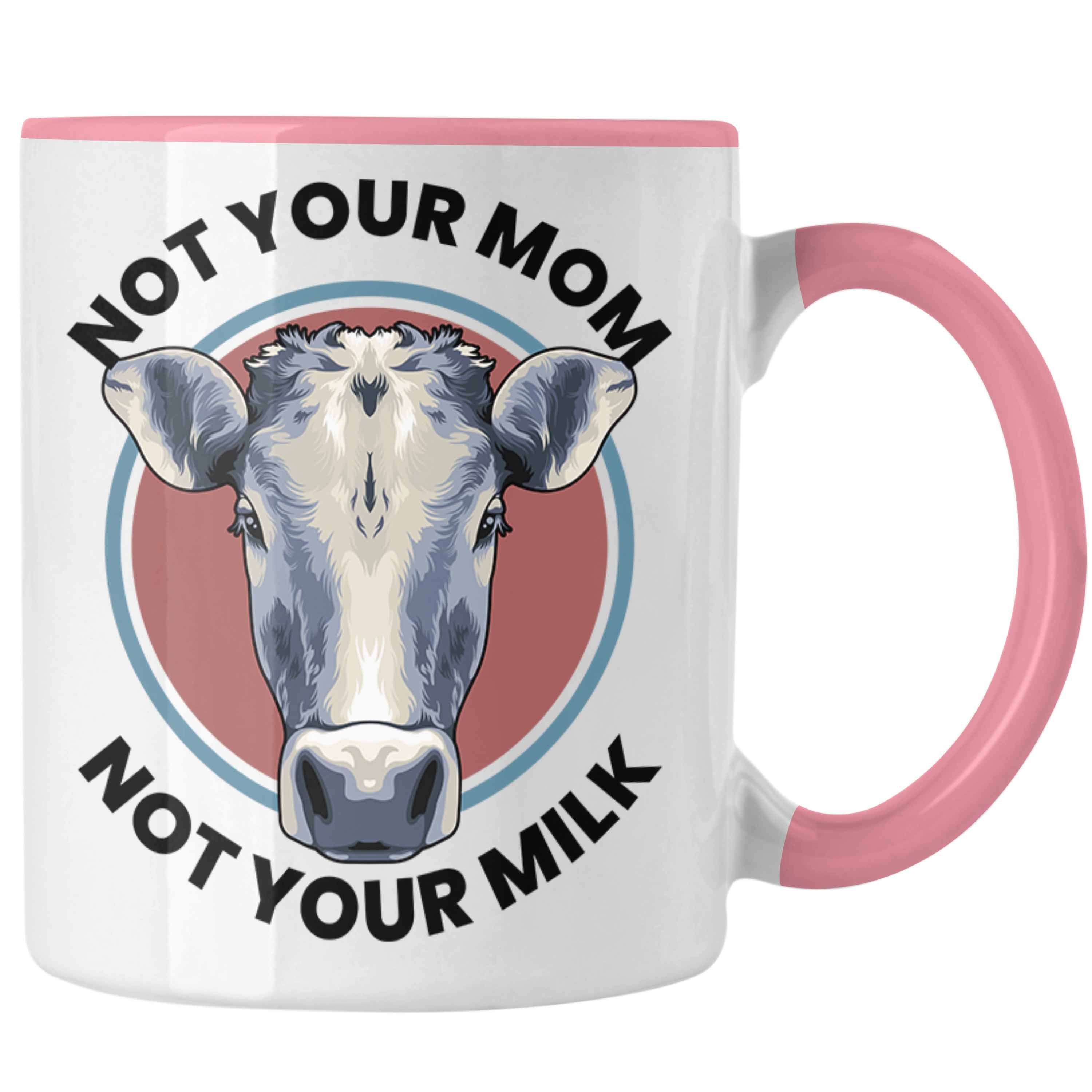 Tasse Rosa Vagenerin Not Geschenkbox Geschenkset Lustige Tasse Mom Trendation Vegetarier Not Your Tasse oder Geschenk Geschenkidee für - Lustig Your Trendation Veganer Milk