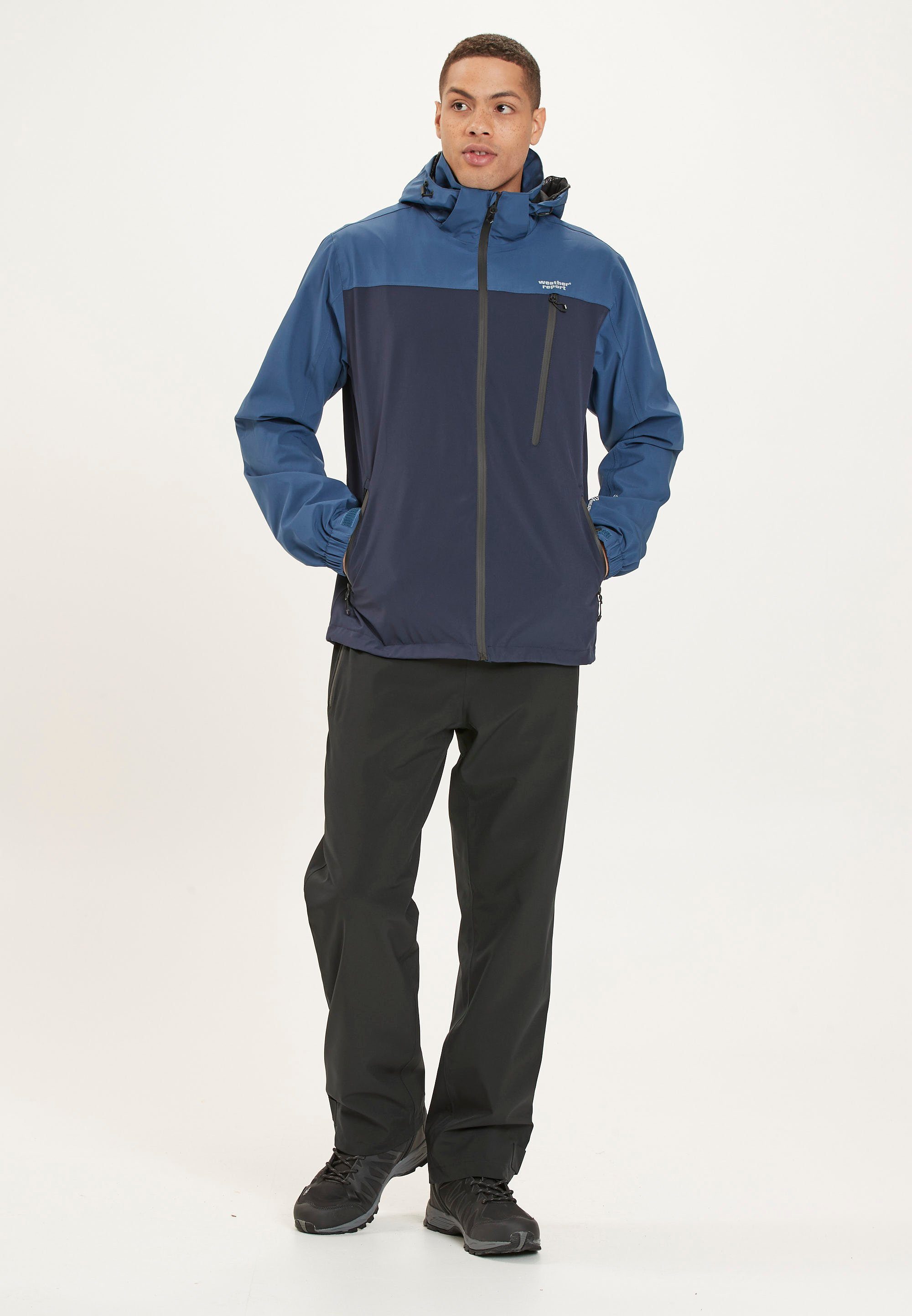 WEATHER REPORT Outdoorjacke DELTON W-PRO15000 mit umweltfreundlicher Beschichtung (PFC-Frei) dunkelblau-blau