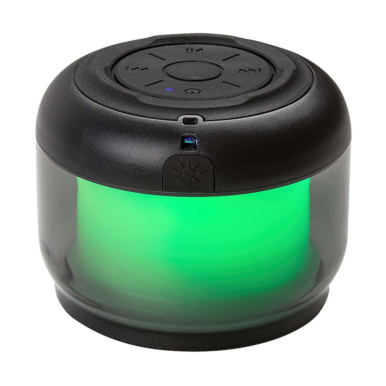 Rabalux Tischleuchte Radelia Schreibtischlampe mit Bluetooth-Lautsprecher, RGB, schwarz, IP20, Akku