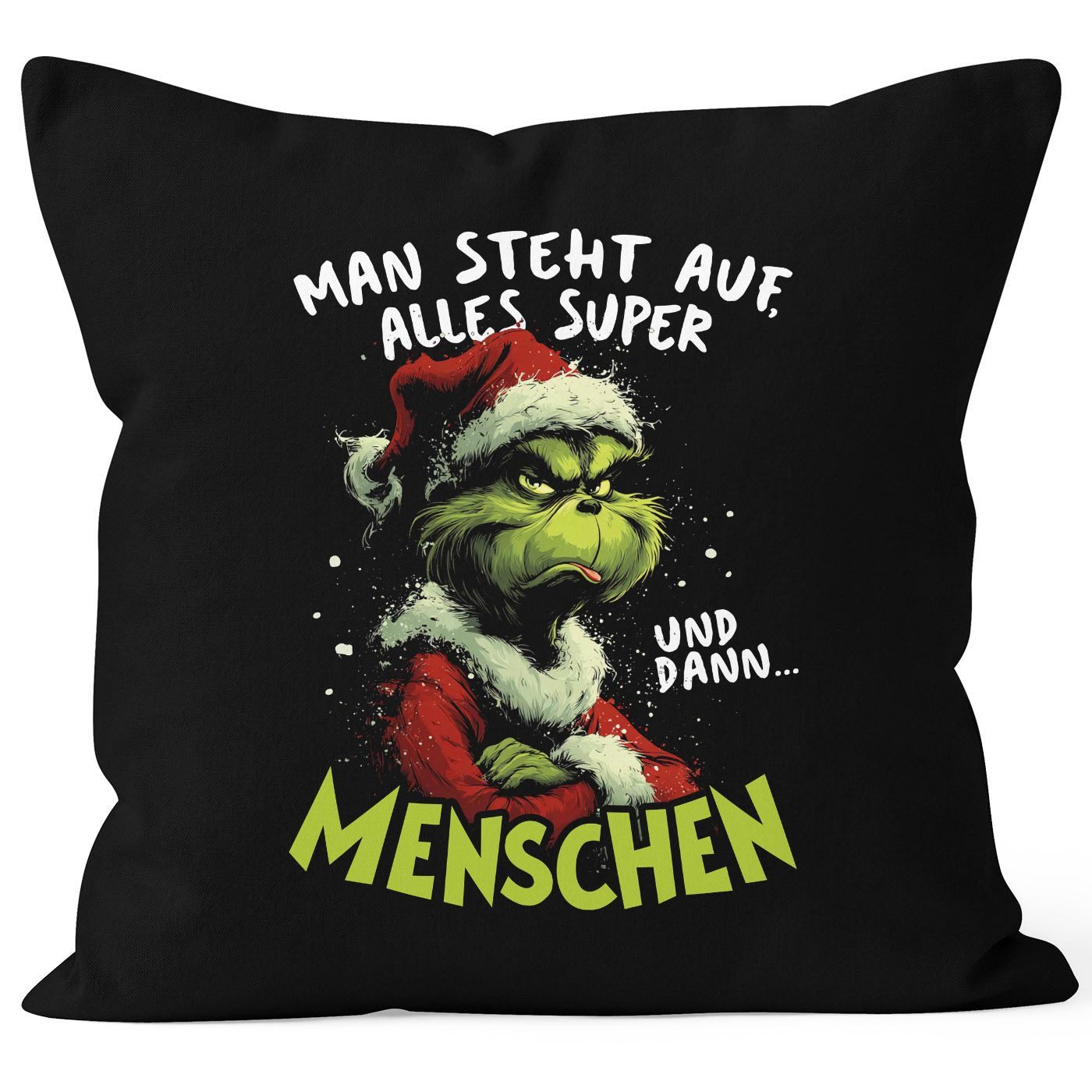 MoonWorks Dekokissen Kissenbezug Weihnachten Anti XMAS Deko Spruch Weihnach günstig online kaufen