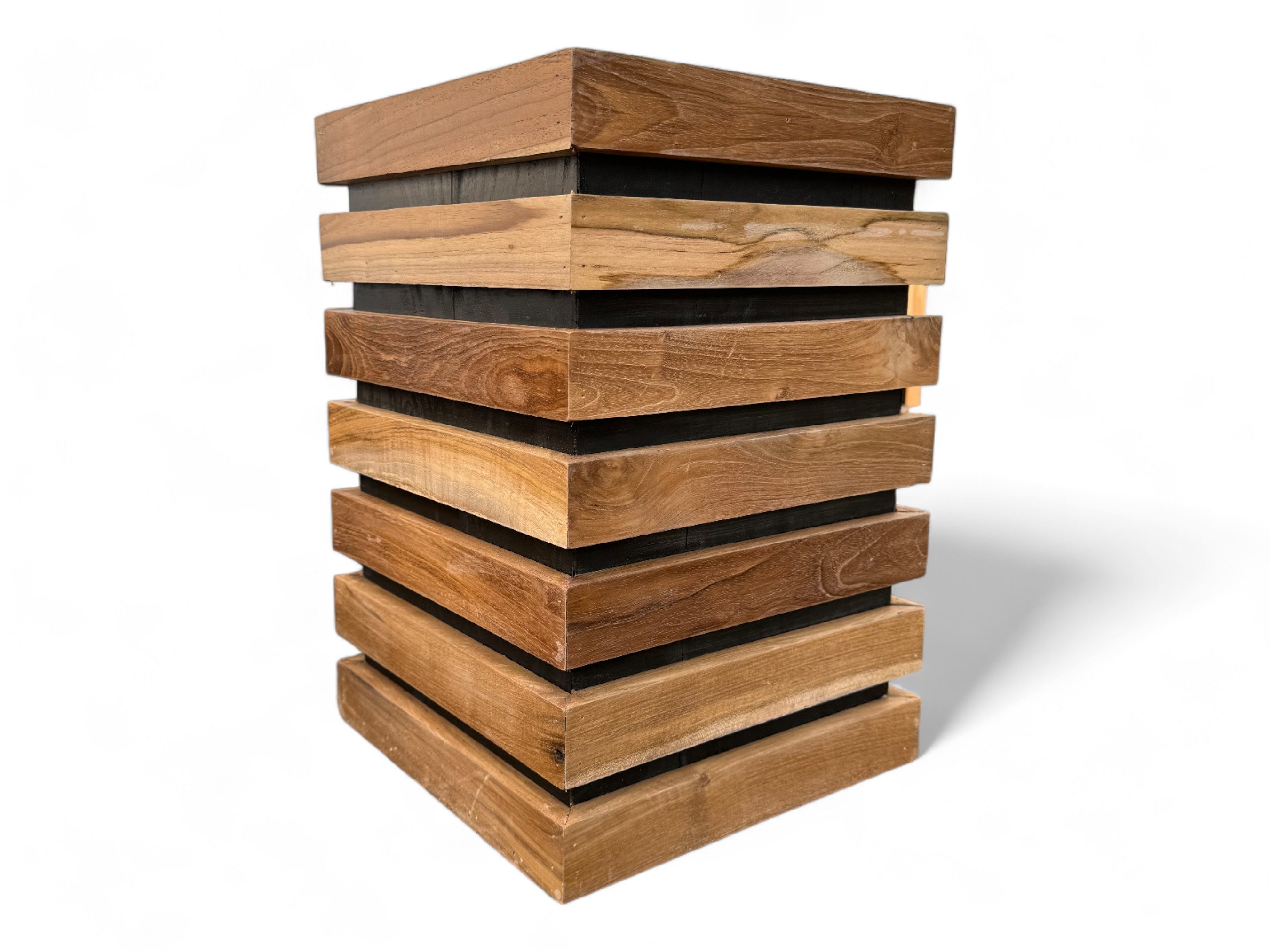 FaHome Blumenkasten Holz Blumenkasten – Blumenkübel Balkonkasten Pflanzkasten (40&70x30x30 cm), Handgefertigt Modern mit Holzlatten