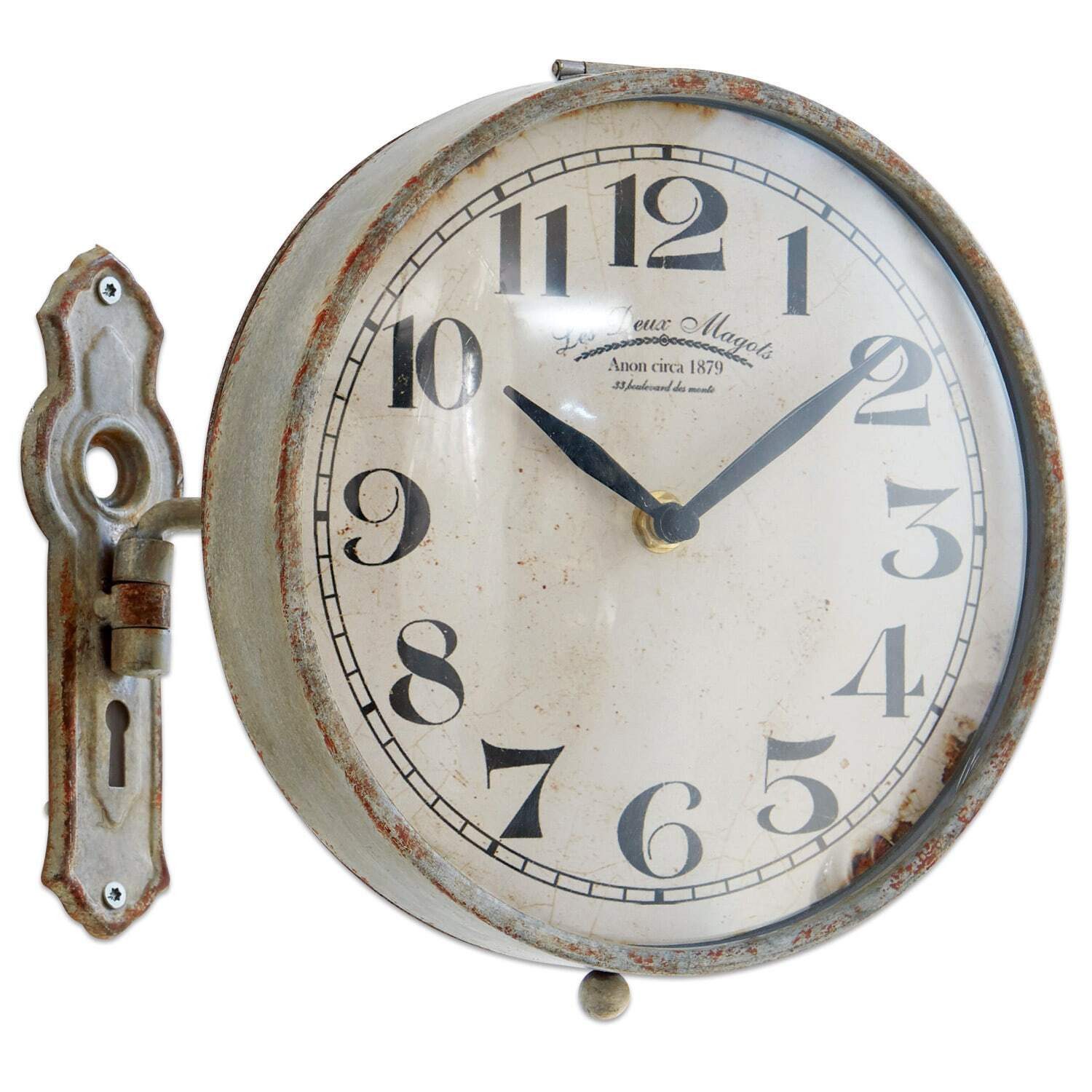 Mirabeau Wanduhr Uhr Adama antikgrau