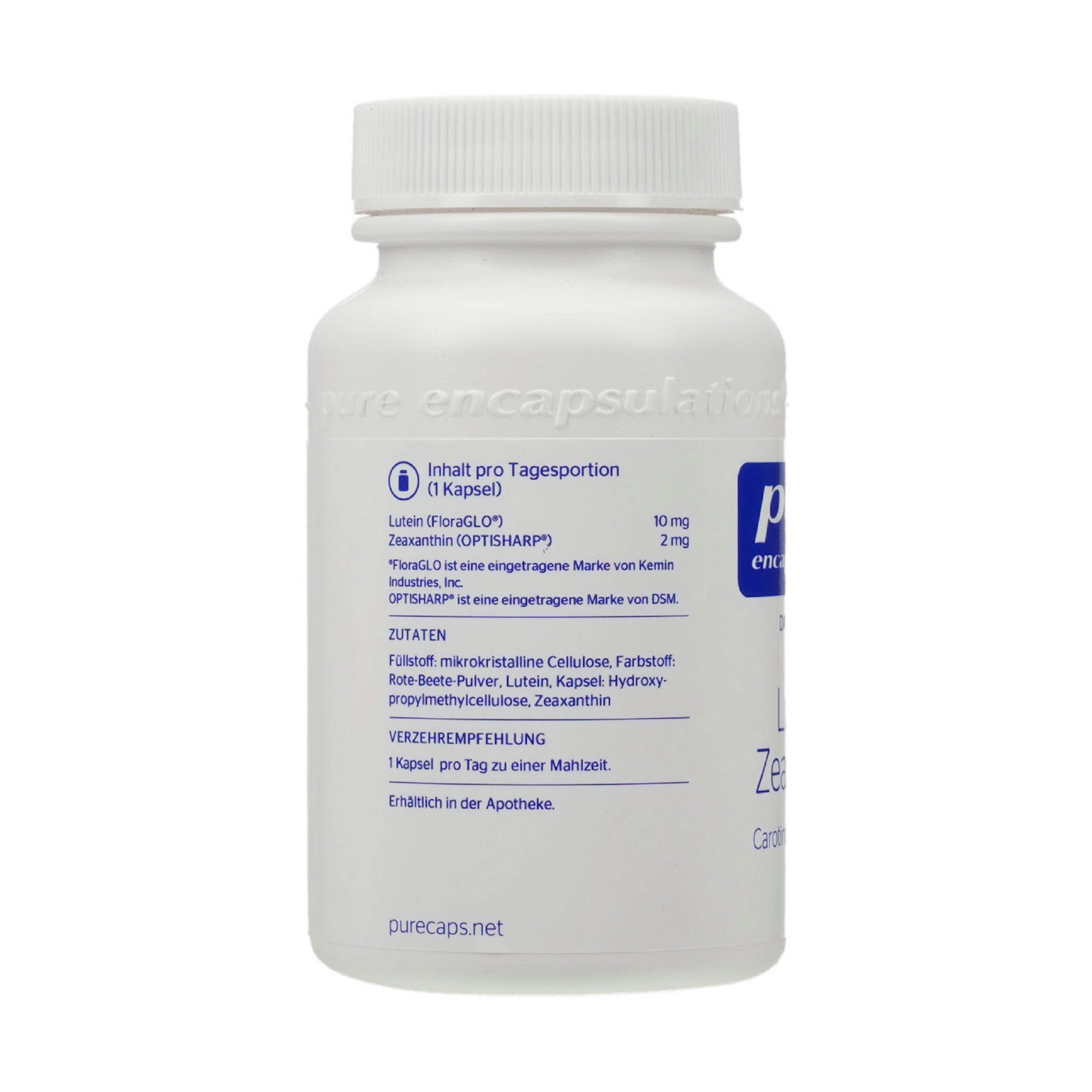pro medico GmbH PURE ENCAPSULATIONS Lutein/Zeaxanthin Kapseln Kapsel