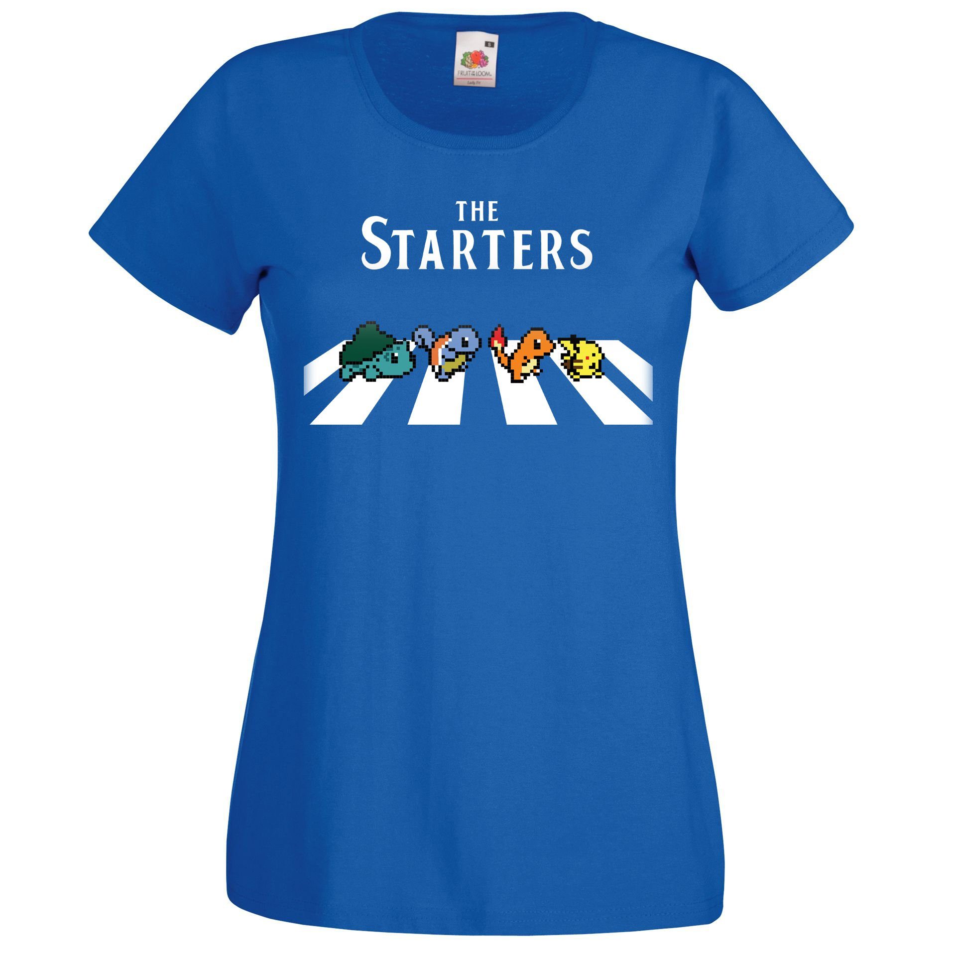 Youth Designz T-Shirt The Starters Damen Shirt mit trendigem Frontdruck Royalblau