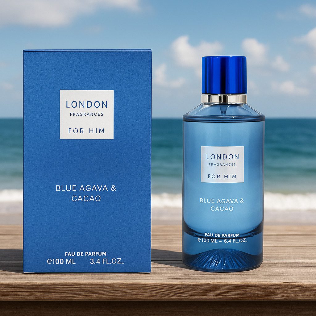 Fine Perfumery London Eau de Parfum London Fragrances For Him Blue Agava Cacao Made in England 100 ml