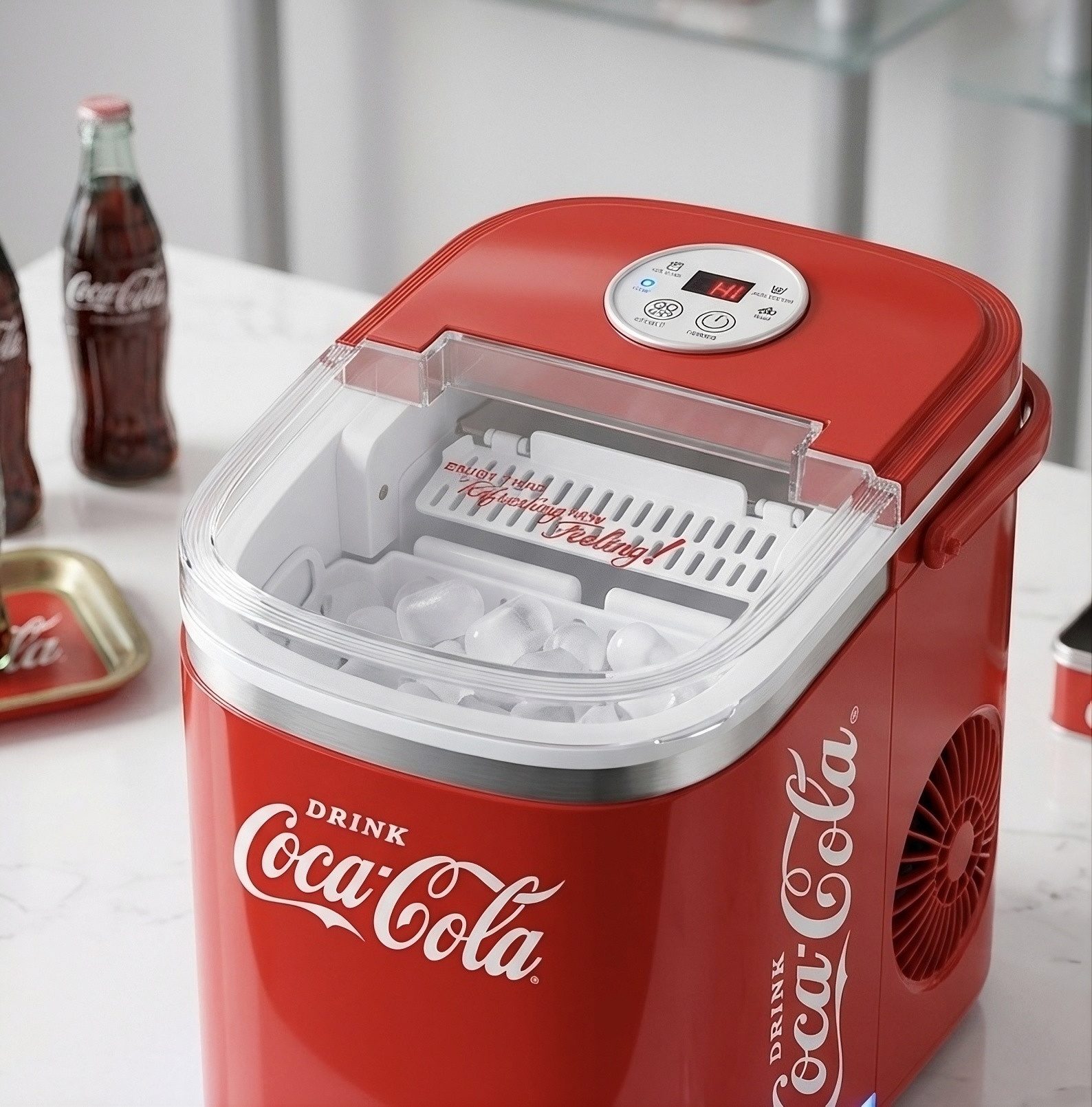 SALCO Elektrischer Eiswürfelbereiter IM-1215, COCA-COLA ® ICE CUBE MAKER