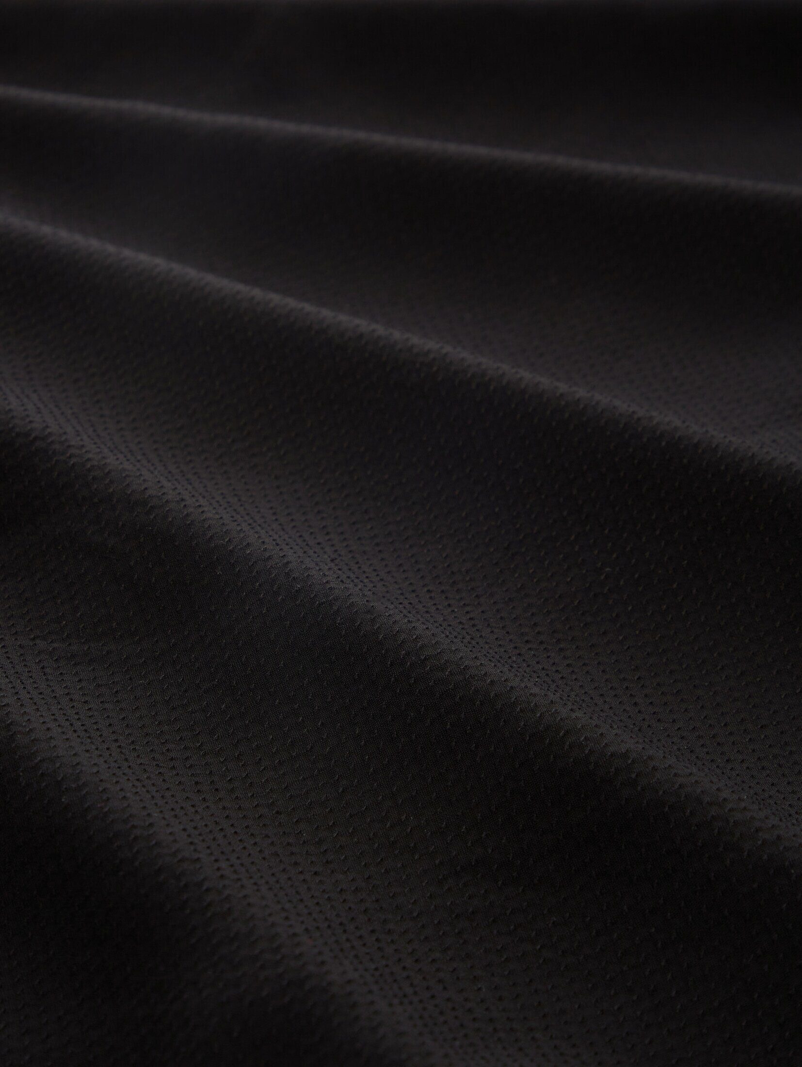 TOM Jerseykleid deep Struktur Kleid TAILOR black mit