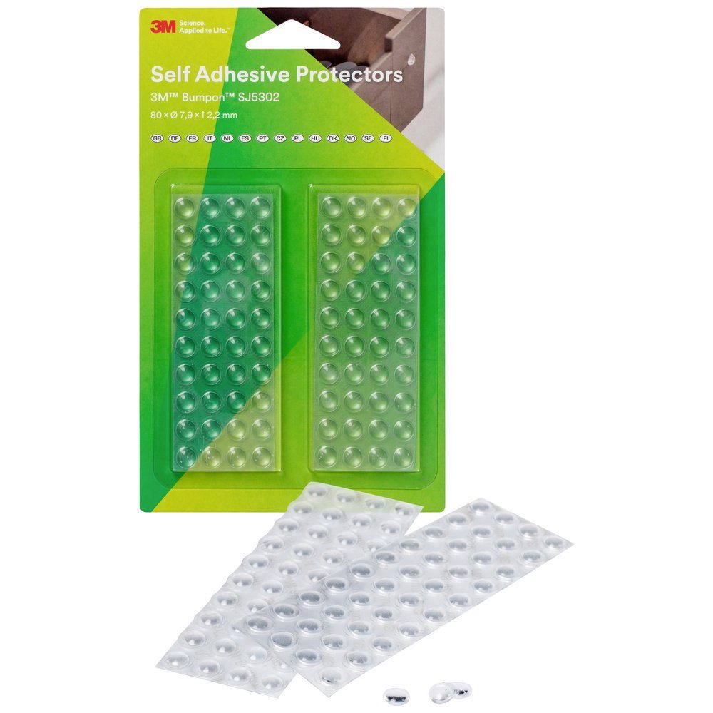 3M Vibrationsdämpfer 3M SJ 5302 MPCB Gerätefuß selbstklebend, rund Transparent (x H) 7.9, (SJ 5302 MPCB)