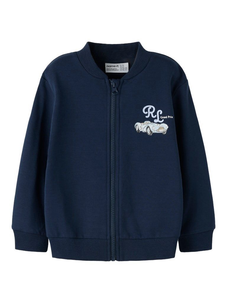 Sweatjacke NMMREINER LS NREG SWEAT CARD BRU BO