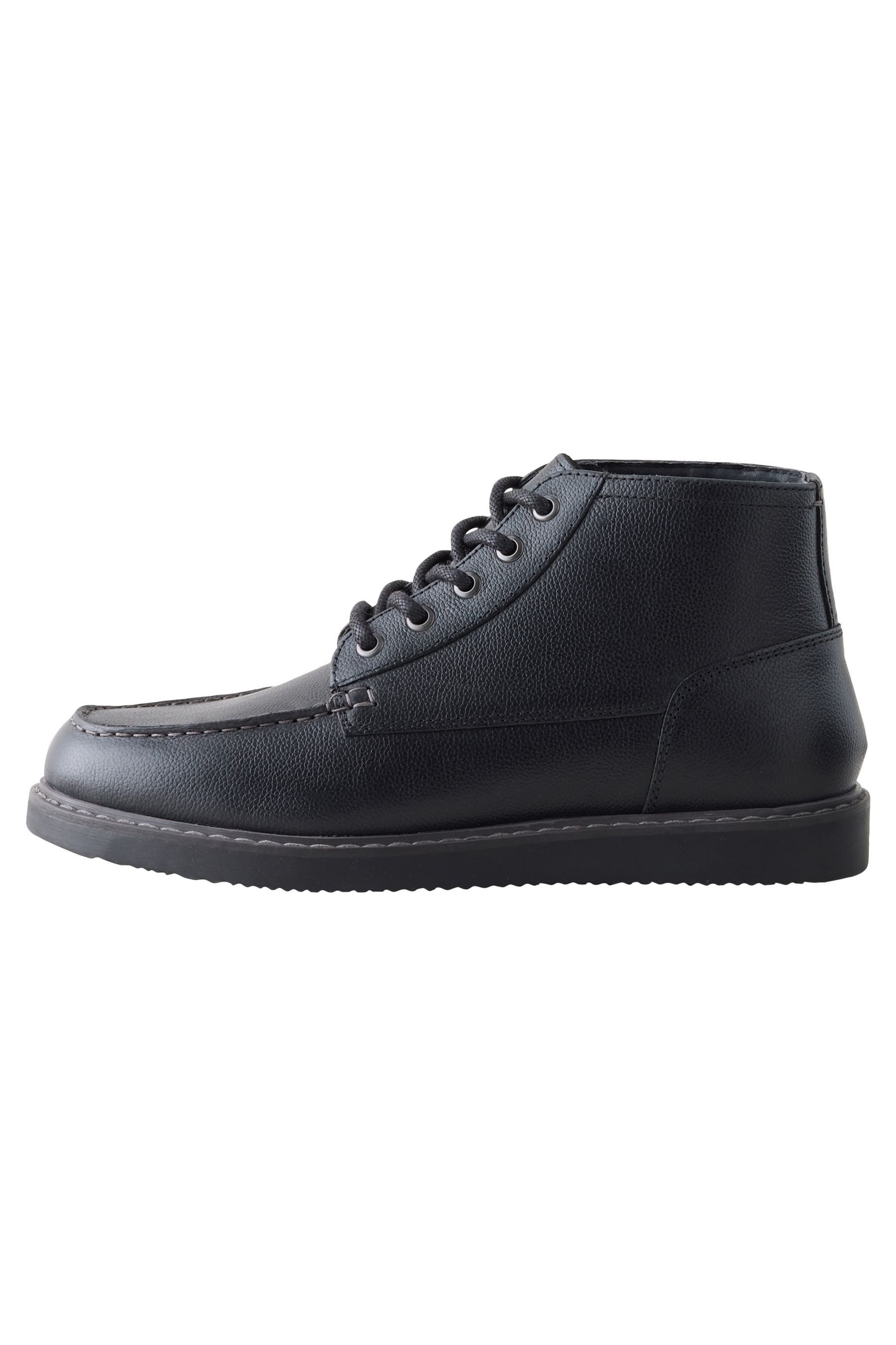 Next Mittelhohe Lederstiefel mit Keilabsatz Stiefel (1-tlg)