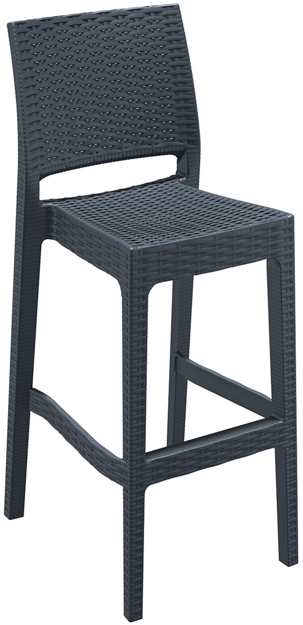 CLP Barhocker Jamaica, Polyrattan, UV-beständig, wetterfest günstig online kaufen