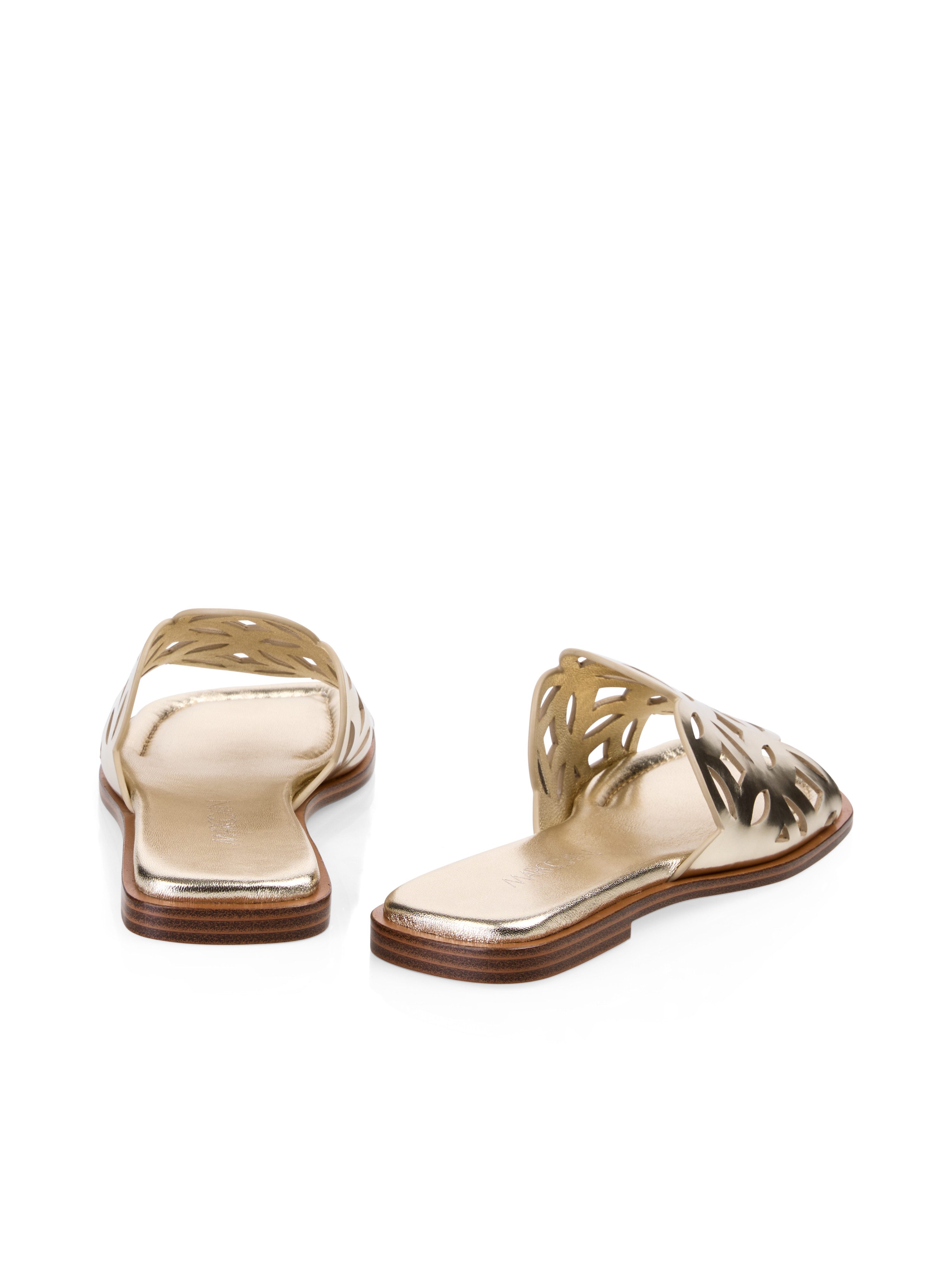Marc Cain "Boho Hike" Pantolette, Slides, Sandale im Metallic Look günstig online kaufen