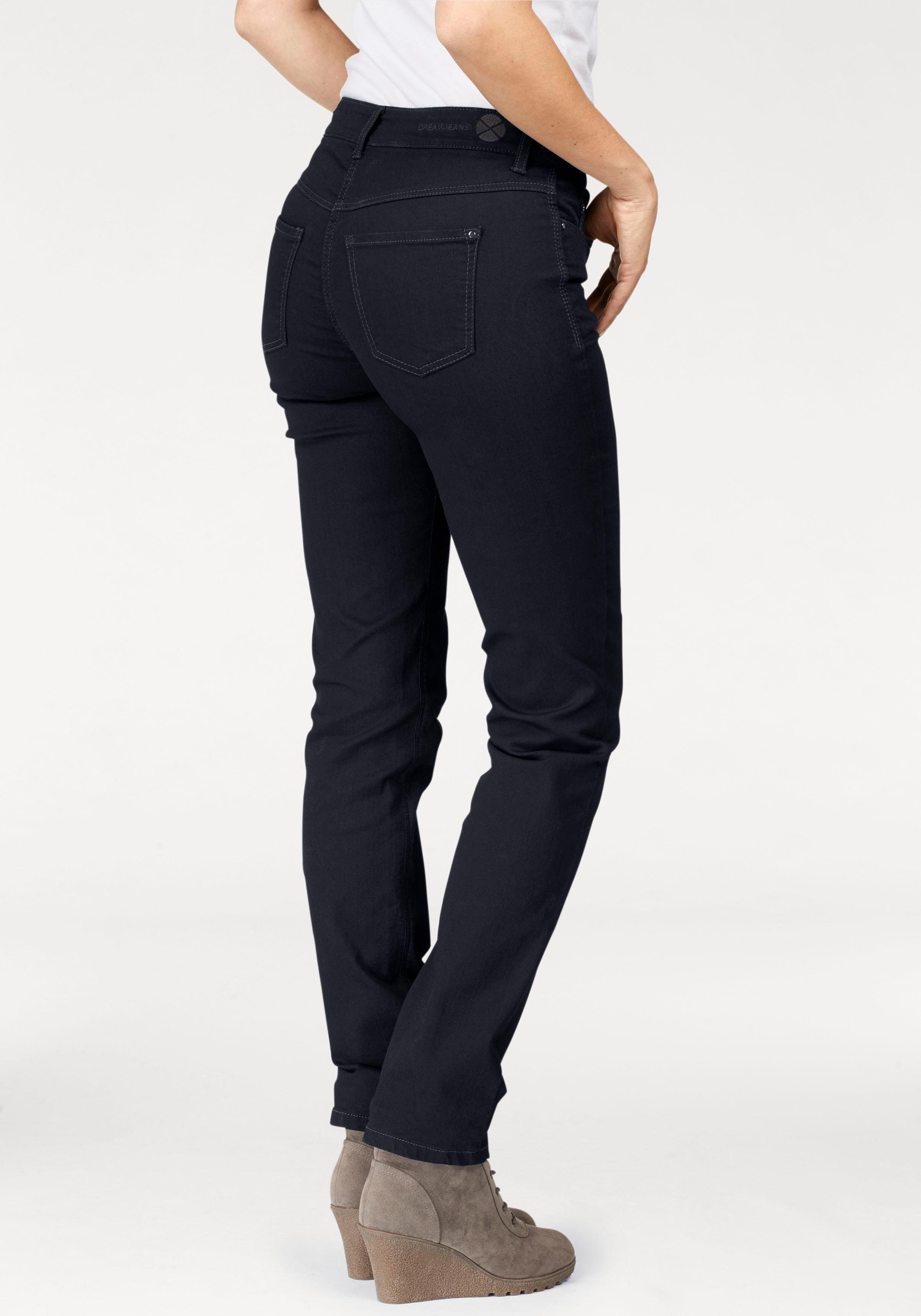 dark für den mit Stretch-Jeans rinsed Dream blue Stretch Sitz MAC perfekten