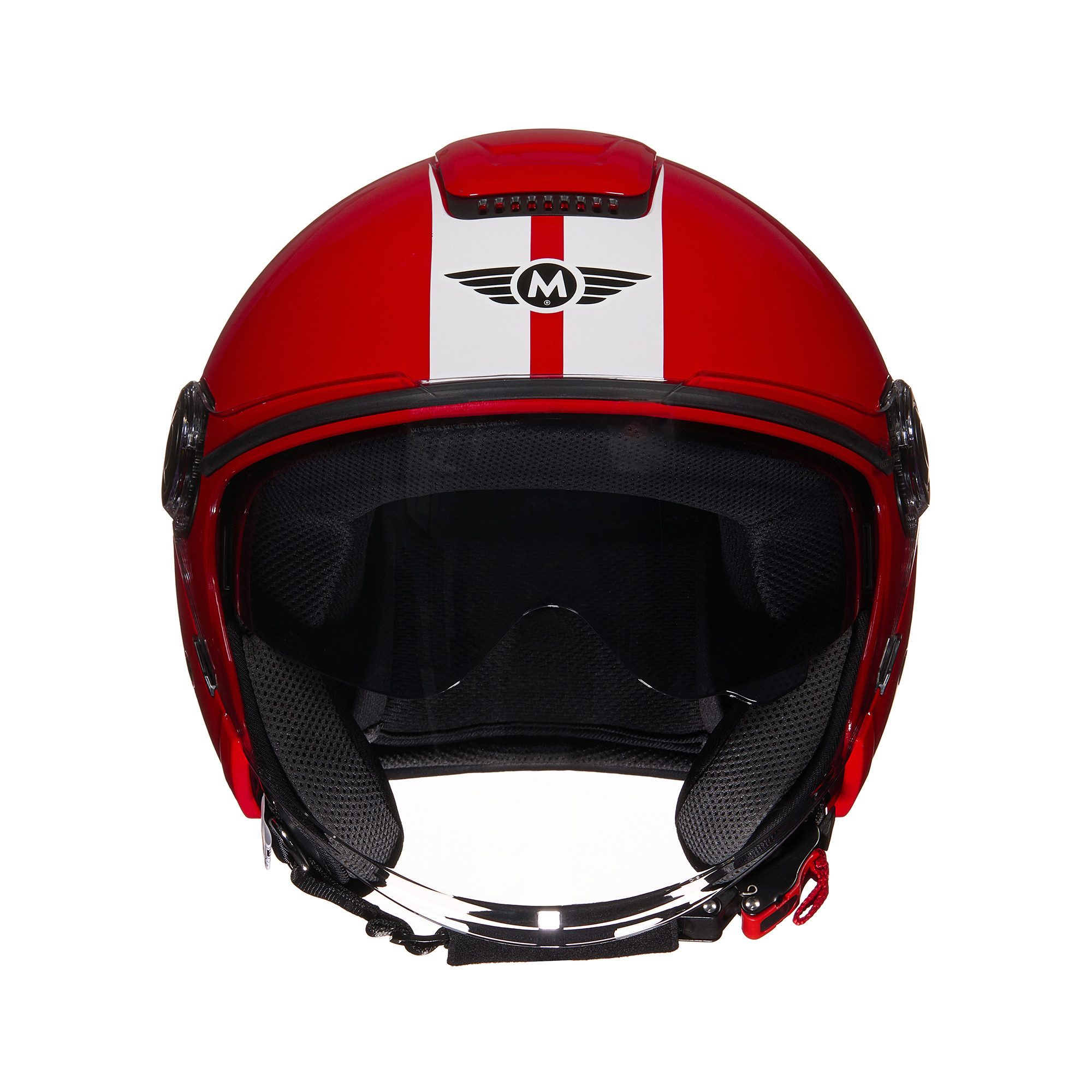 MOTO HELMETS Motorradhelm Integralhelm Motorrad Full Helm U-52 Racing, Helm für Motorrad Roller, Schnellverschluss, Sonnenvisier, nur 1050g