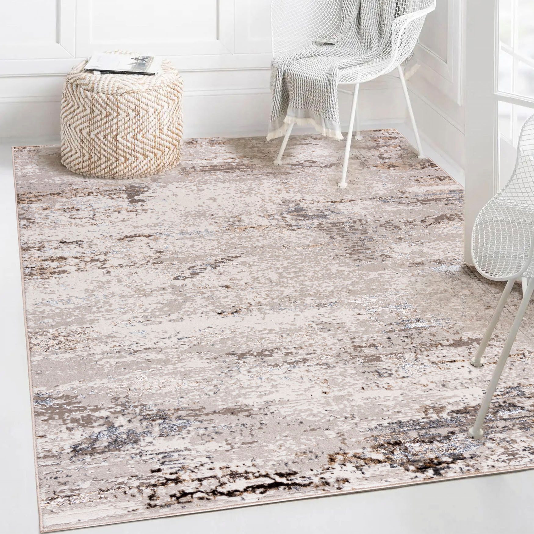 Mazovia Designteppich Modern Abstrakt Teppich für Wohnzimmer, Schlafzimmer, günstig online kaufen