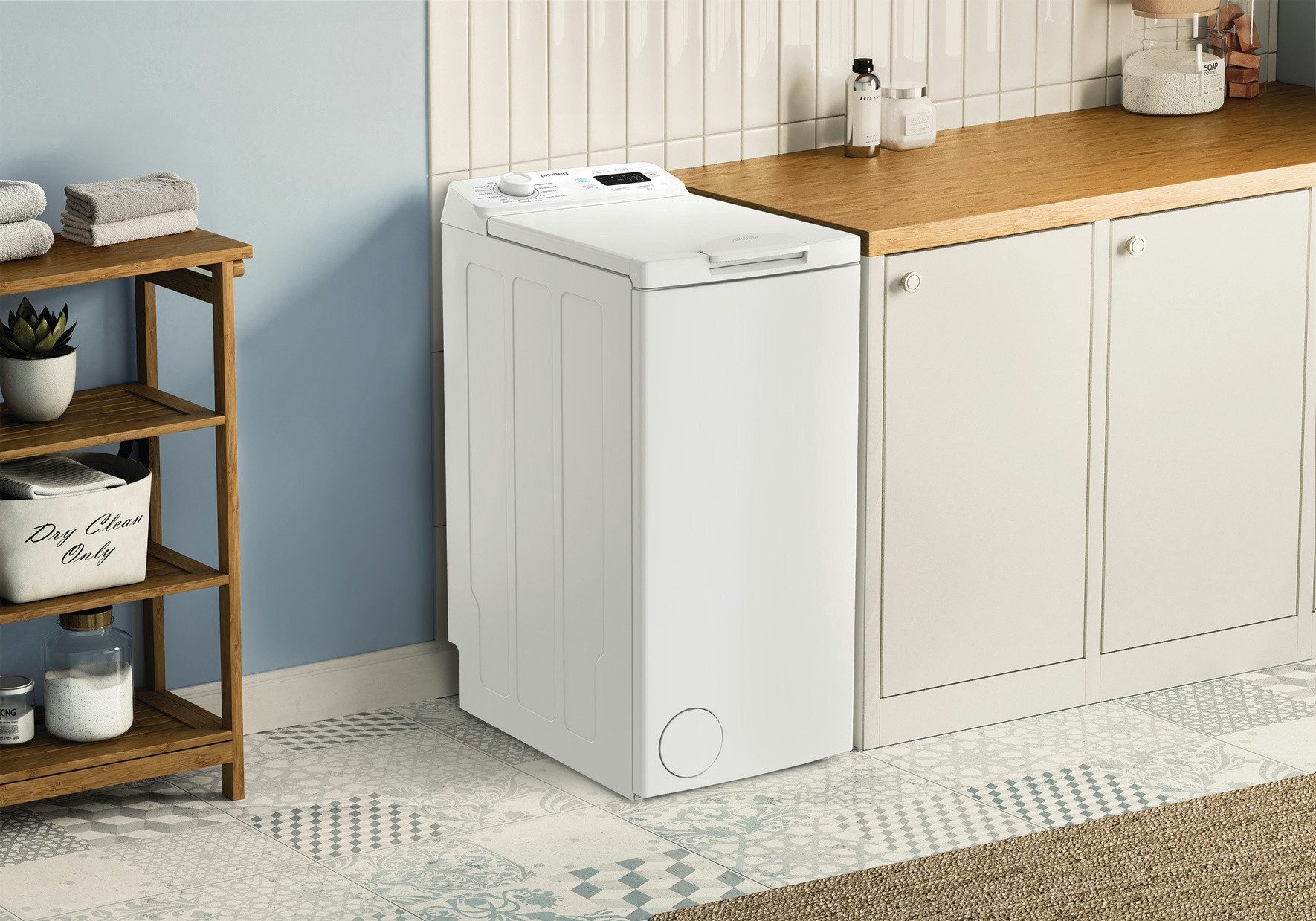 Privileg Waschmaschine Toplader PWT 6B MY TIME, 6 kg, 1200 U/min, Quick cycles – 5 Programme in unter 1 Stunde
