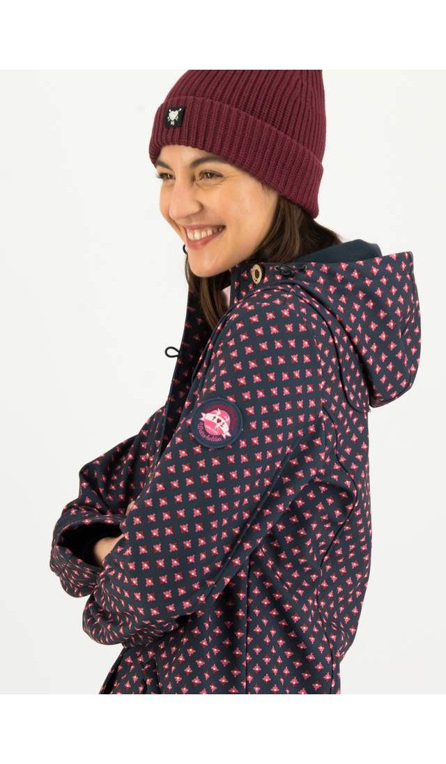 Blutsgeschwister Softshelljacke Blutsgeschwister Wild Weather Long Anorak Damen Jacke Softshell Mantel