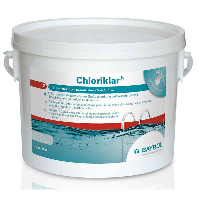 Bayrol Poolpflege Bayrol Chloriklar 3kg 20g-Tabletten schnelllöslich Desinfektion Schwim