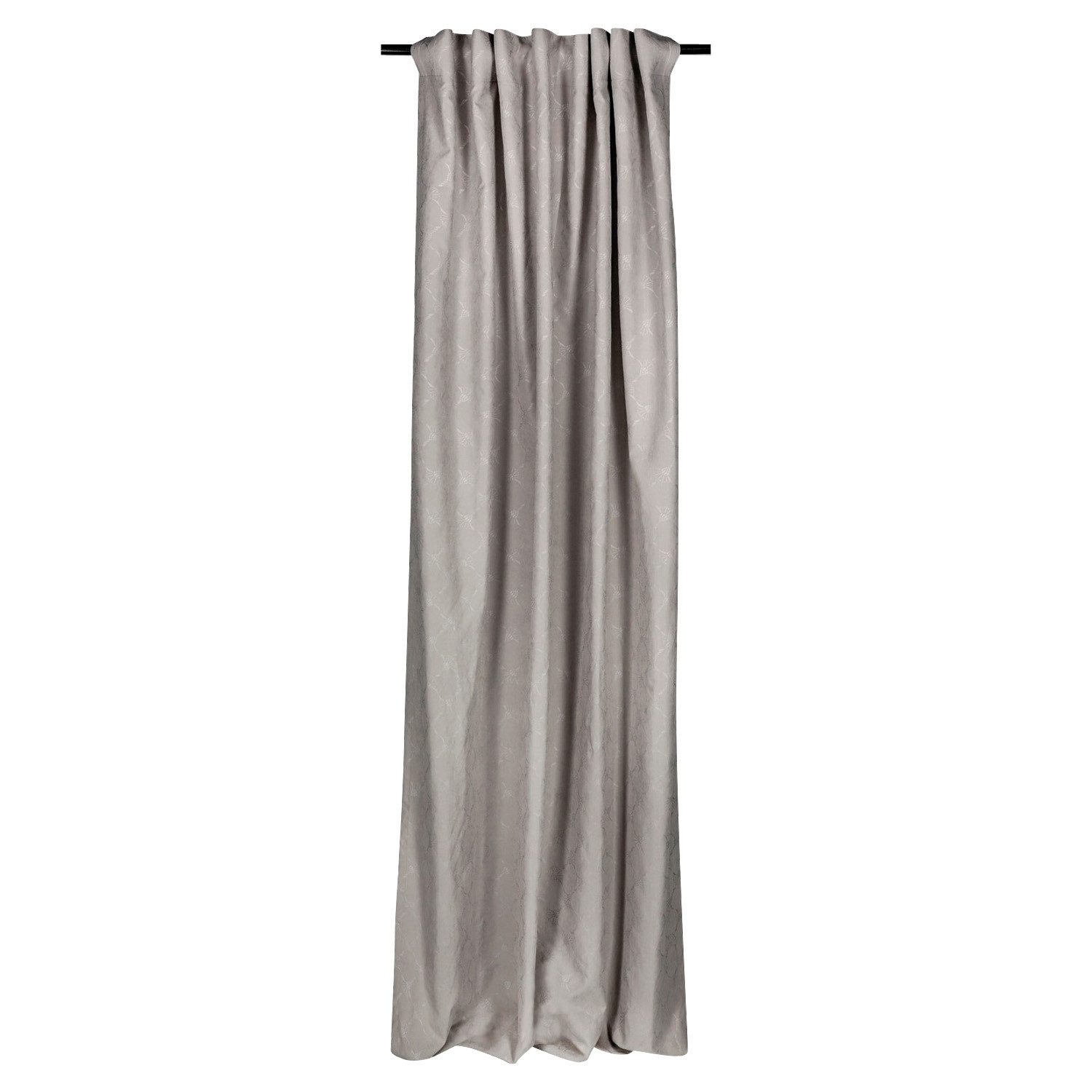 Gardine Schlaufenschal J! ELEGANCE, Grau, 130 x 250 cm, JOOP!, Schlaufen (1 St), blickdicht, Polyester, Polyester, Kornblumenmuster, Blickdicht