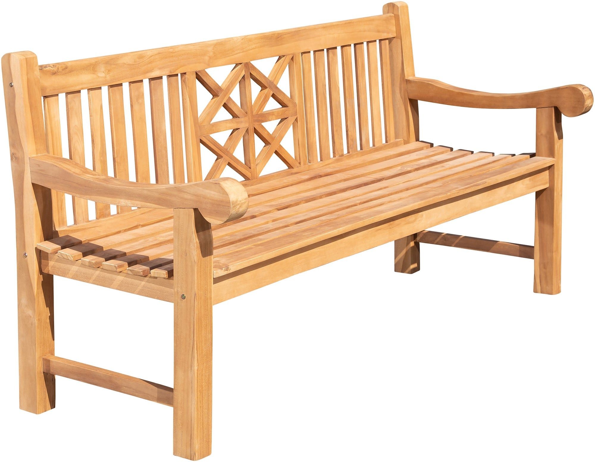 CLP Gartenbank Florida (1er), Holzbank für den Garten, aus Teak-Holz