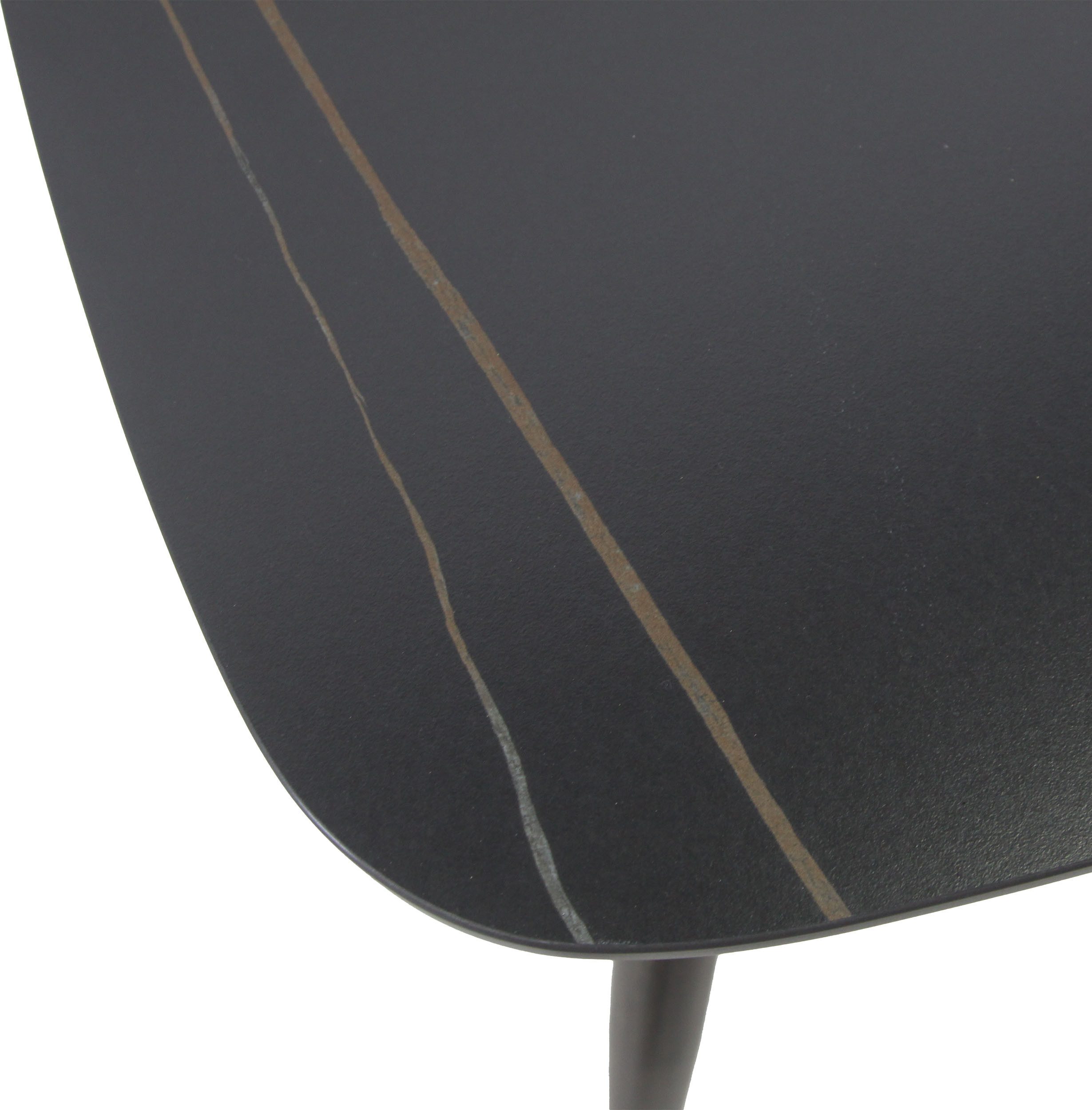 Essentials Gartentisch Pedro Terrassentisch (Packung, 1-St), Wenge-Schwarz Ceramic