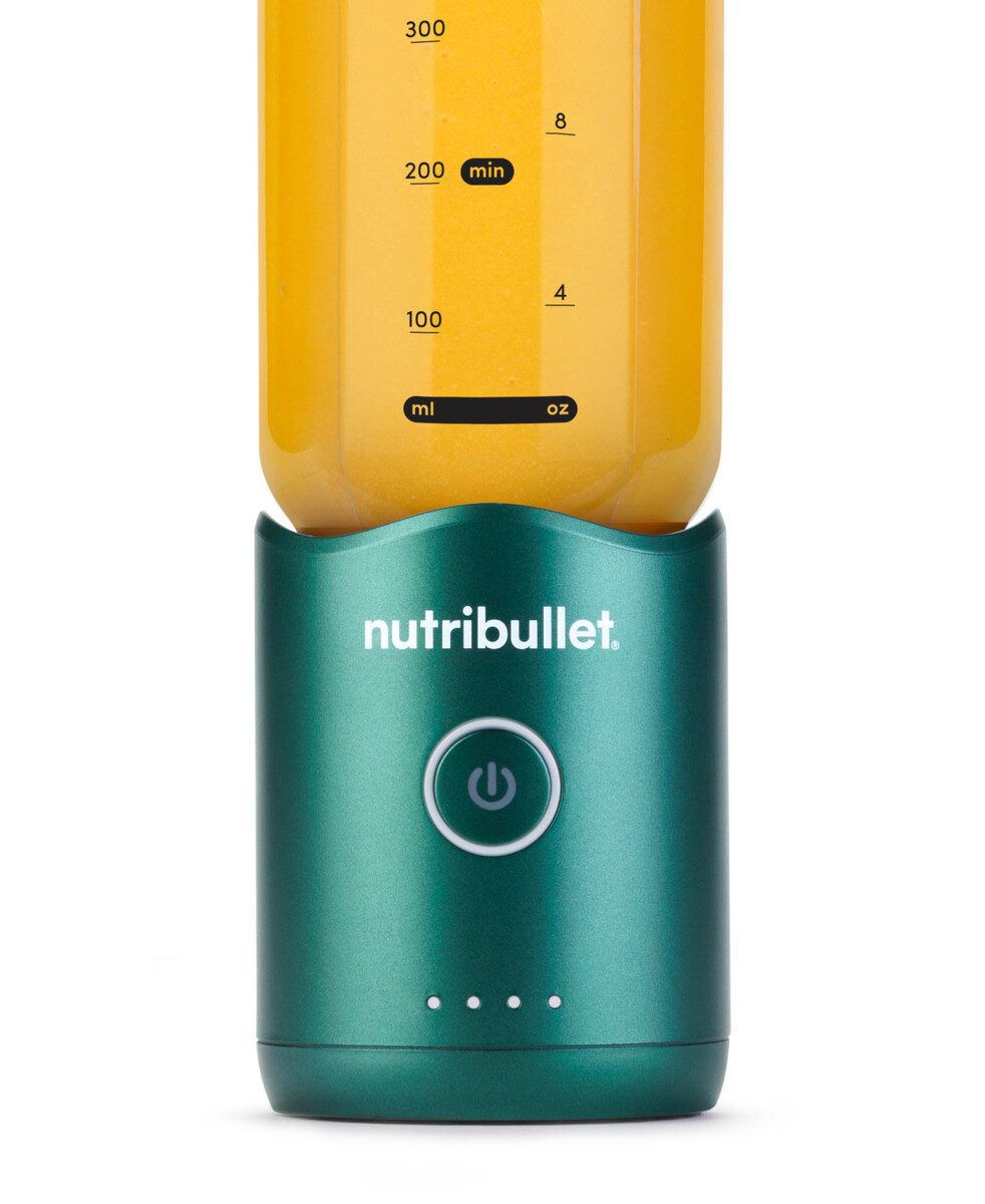 nutribullet Smoothie-Maker Flex NBP013GR - zerkleinert Eis & gefrorene Früchte, Grün, 590ml, BPA-frei mit Trinkdeckel, USB-C & Trageschlaufe, 15+ Mixzyklen