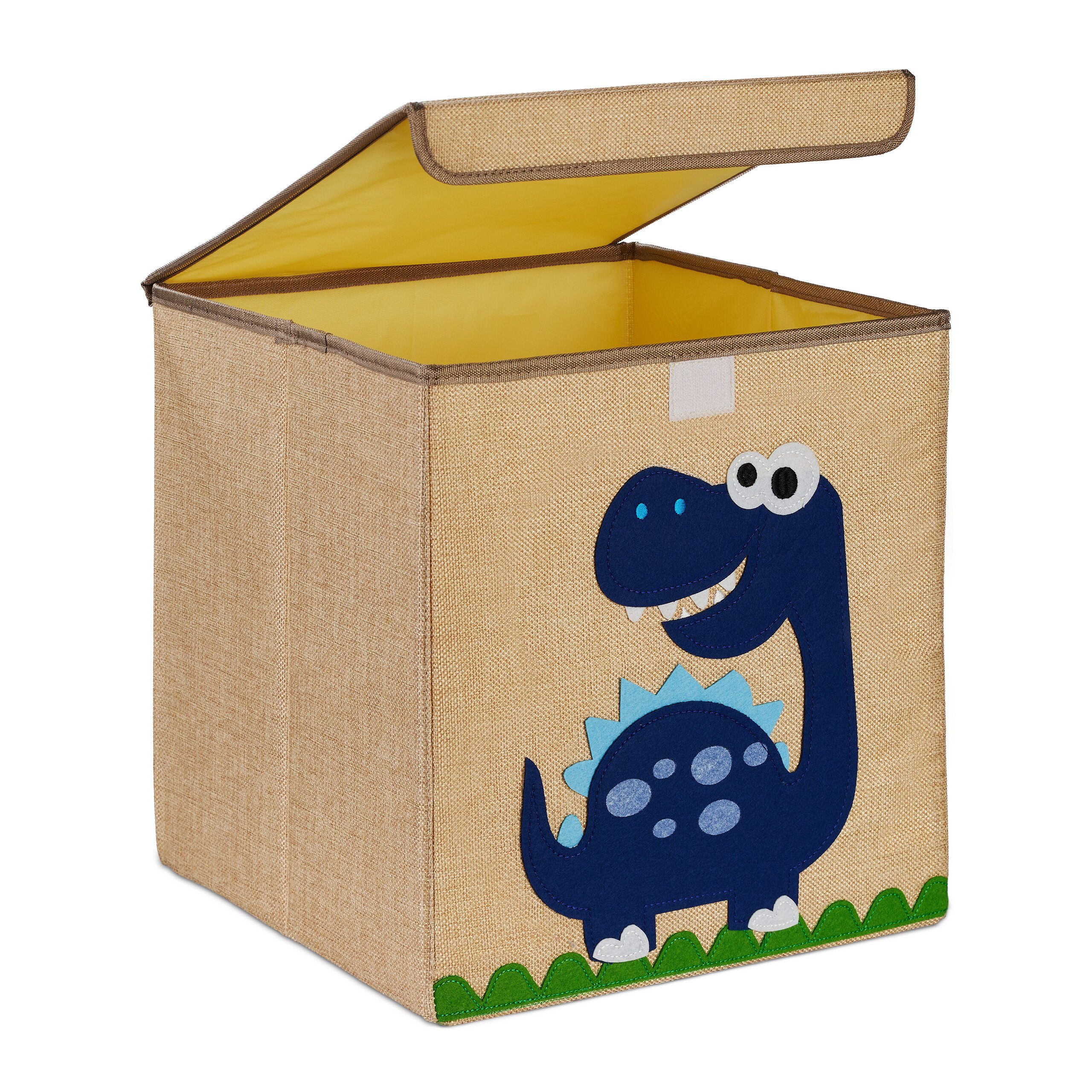 relaxdays Aufbewahrungsbox Aufbewahrungsbox für Kinder, Dino2