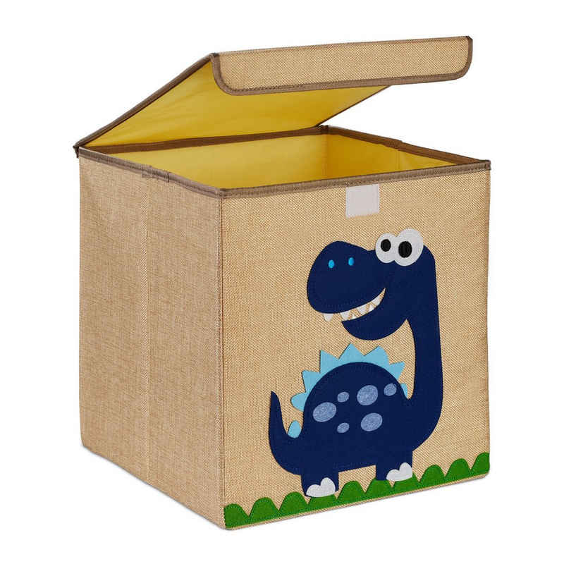 relaxdays Aufbewahrungsbox Aufbewahrungsbox für Kinder, Dino2
