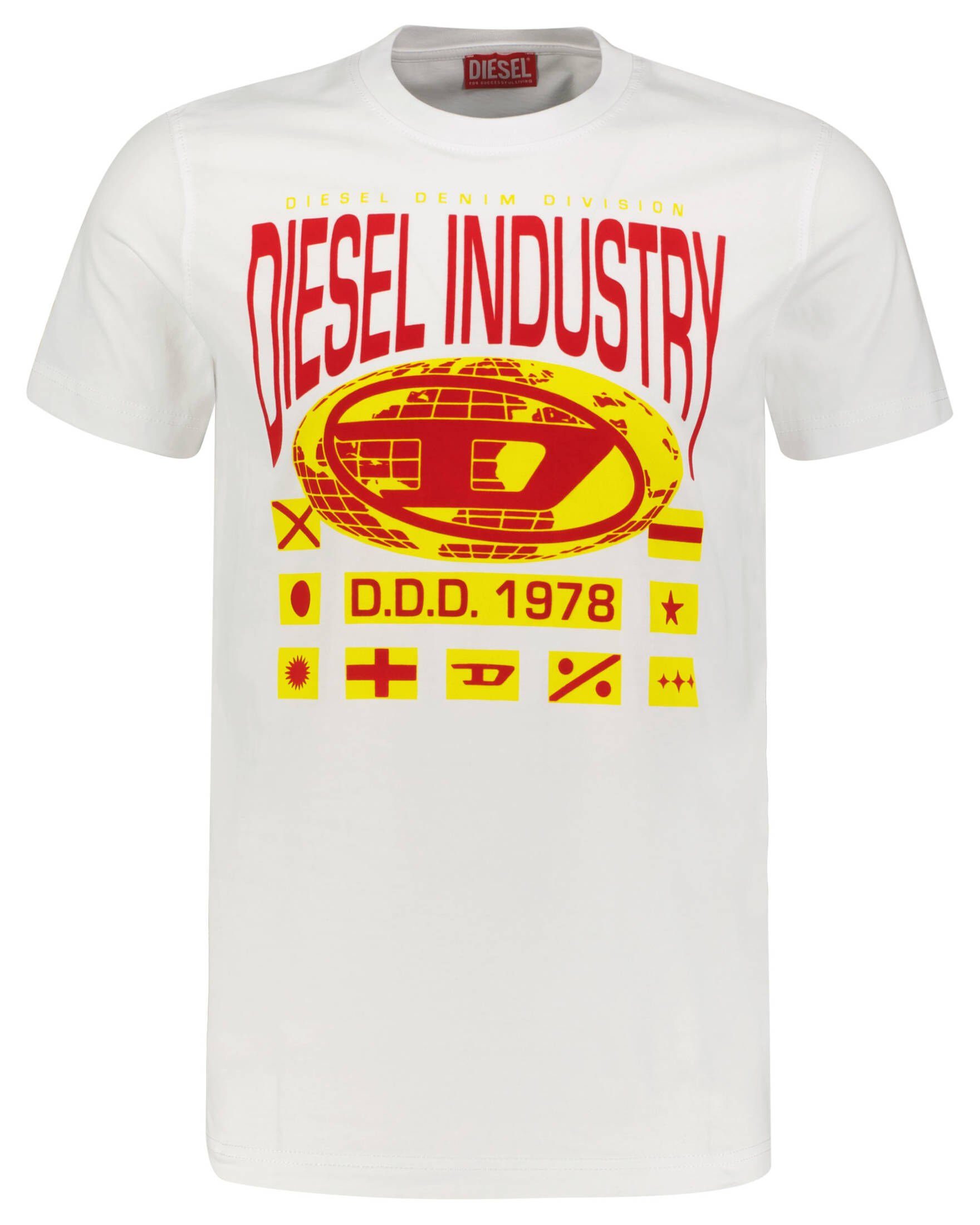 Diesel T-Shirt Herren T-Shirt T-DIEGOR (1-tlg) weiss (10)