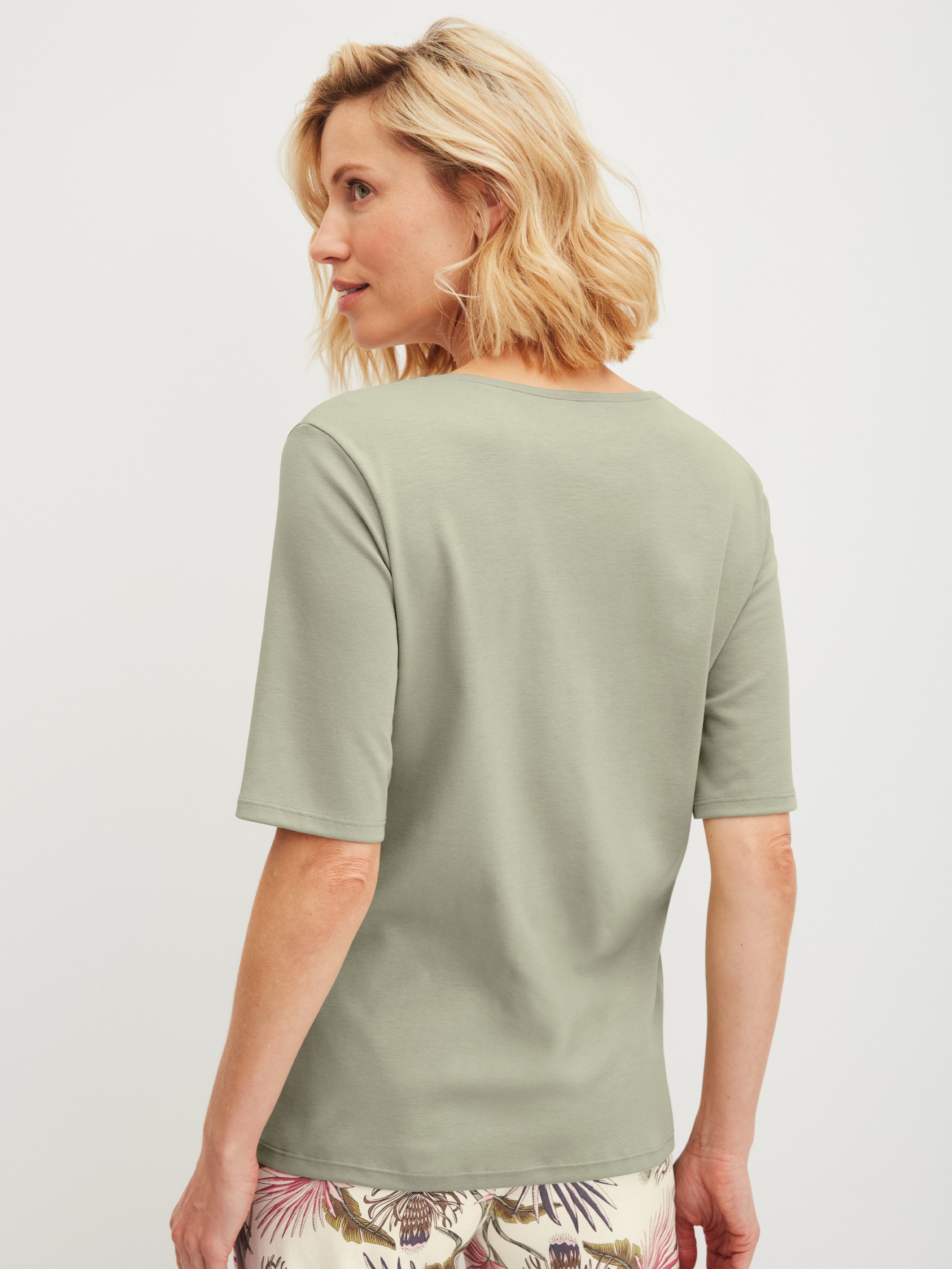 CALIDA Kurzarmshirt Favourites Arts Damen (1-tlg) weiche Baumwolle, atmungsaktiv, pflegeleicht