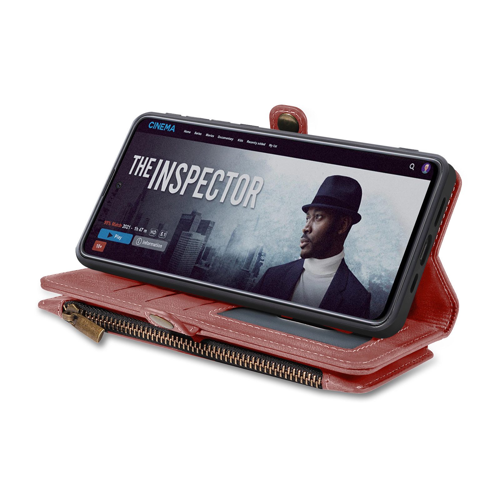 Tec-Expert Handyhülle Geldbörse Hülle mit RFID Schutz für Apple iPhone 17 Pro Max, Klapphülle Cover Case mit Kartenfach Geldfach Münzfach – Bild 5 von 5