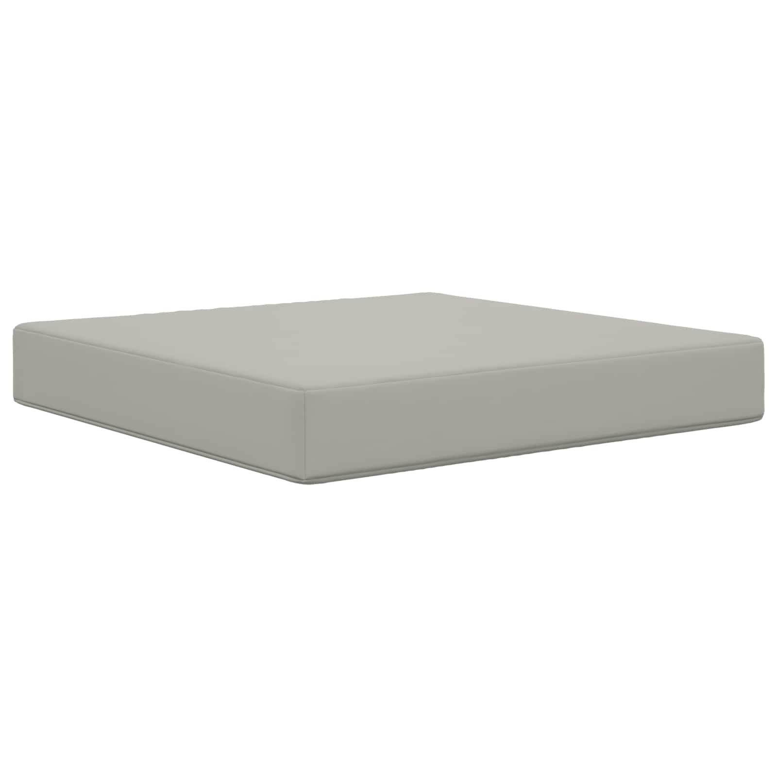 vidaXL Sitzauflage Sofakissen für draußen Grau 60 x 60 x 8 cm Polyester, (1 St)