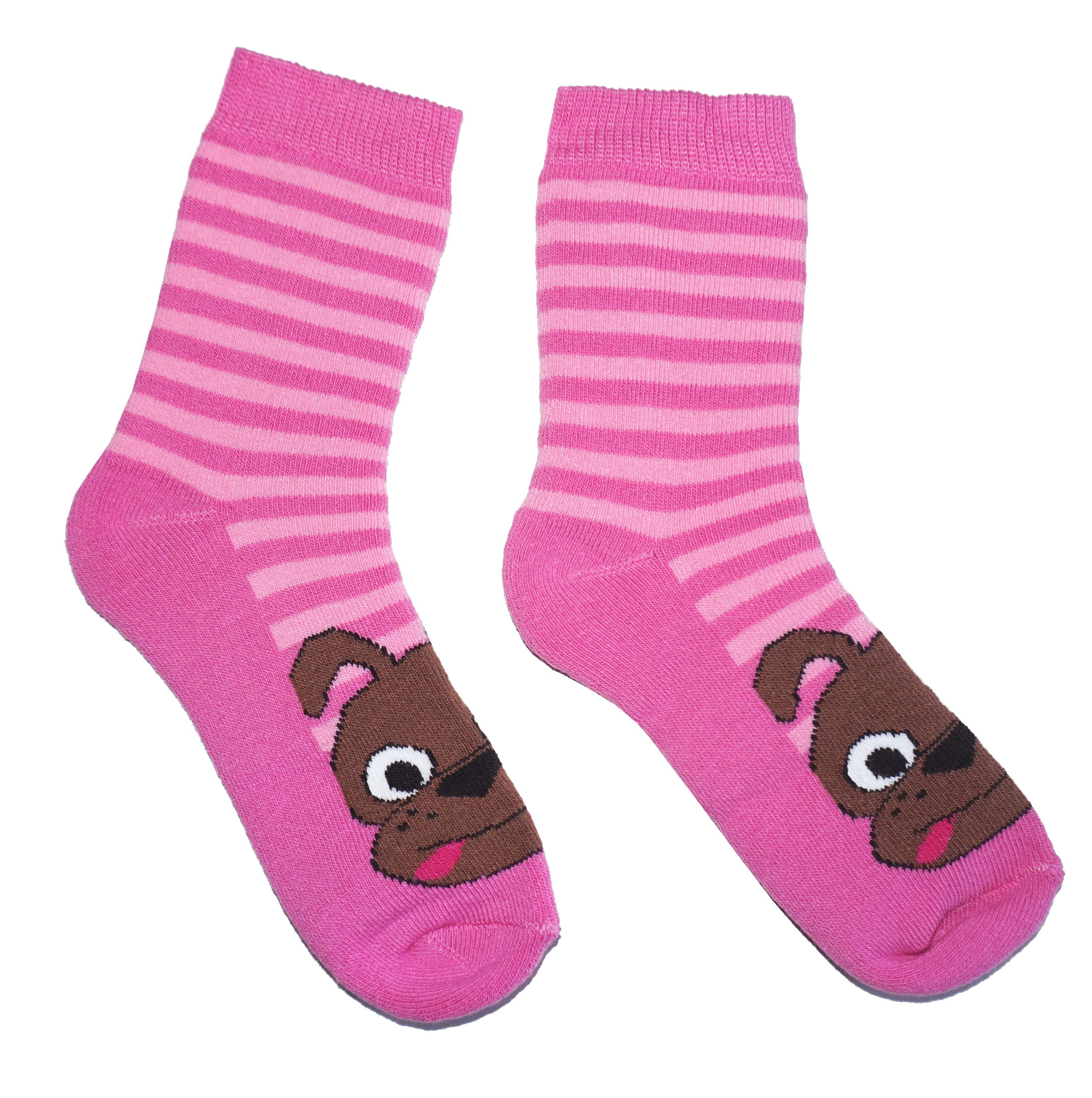 WERI SPEZIALS Strumpfhersteller GmbH Socken »Kinder Plüsch Socken Thermo  Voll Frottee >>Charly der Hund<< mit Baumwolle« online kaufen | OTTO